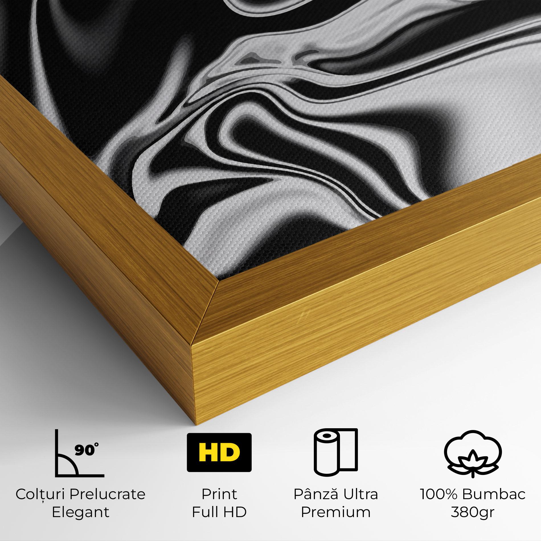 Tablou Canvas Silver Black Art mockup 4