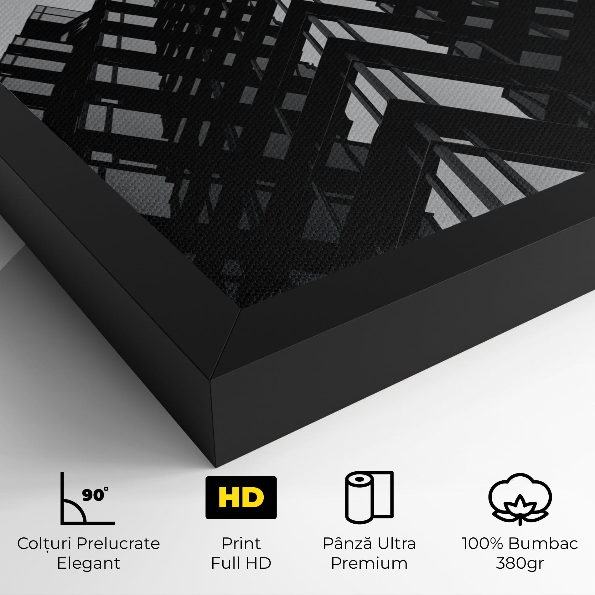 Tablou Canvas Black Building mockup 4