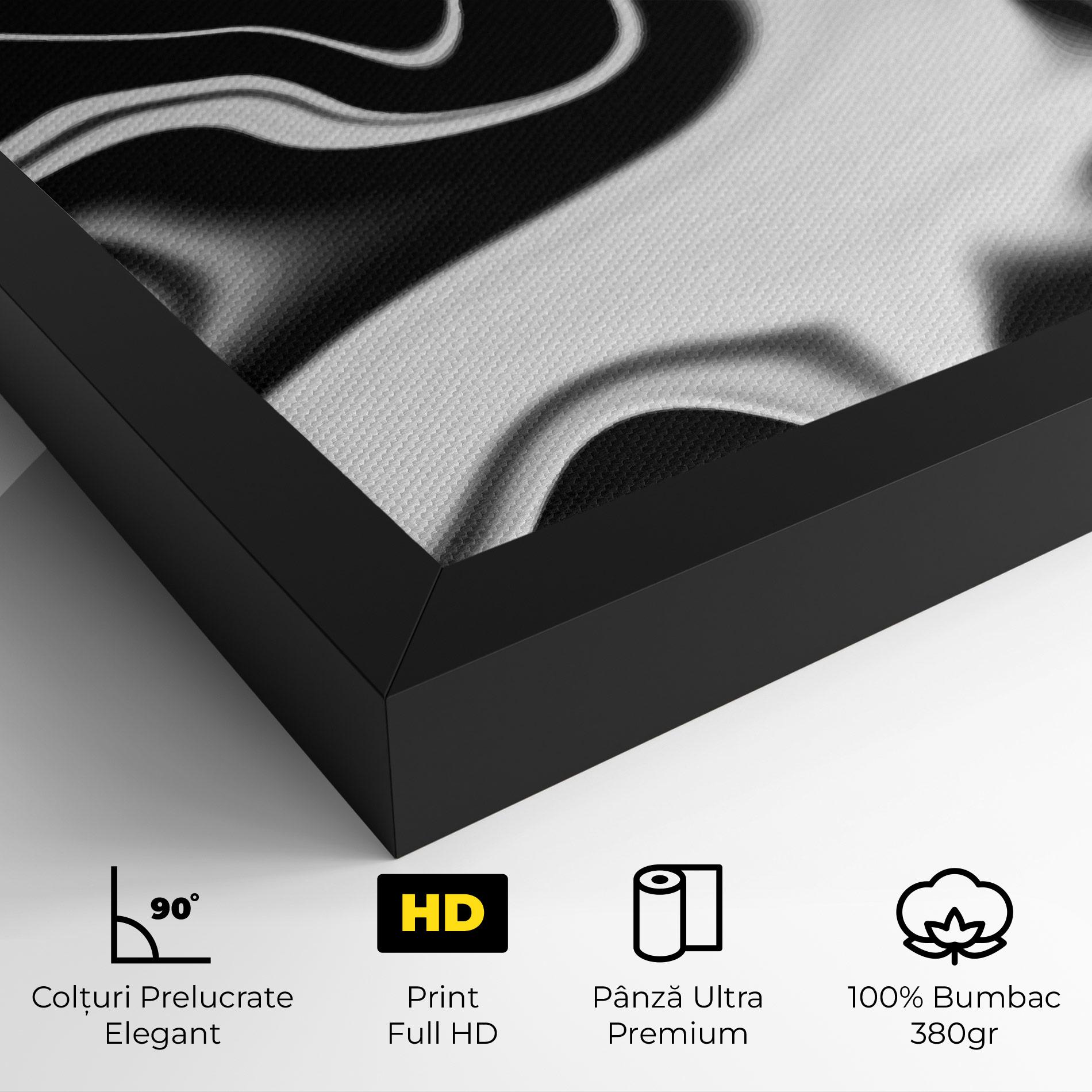 Tablou Canvas Black Metalic Art mockup 4