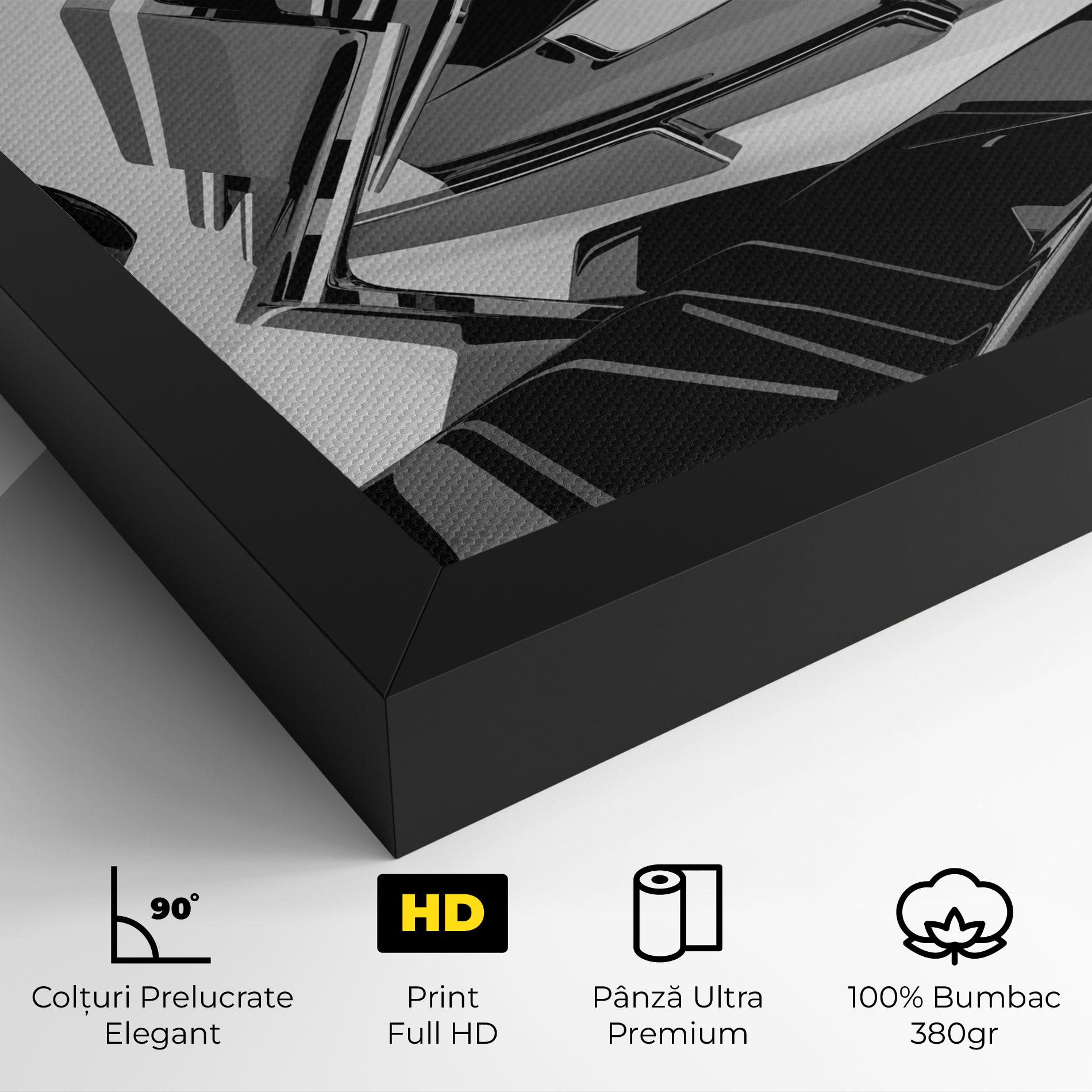 Tablou Canvas Black Sculpture mockup 4