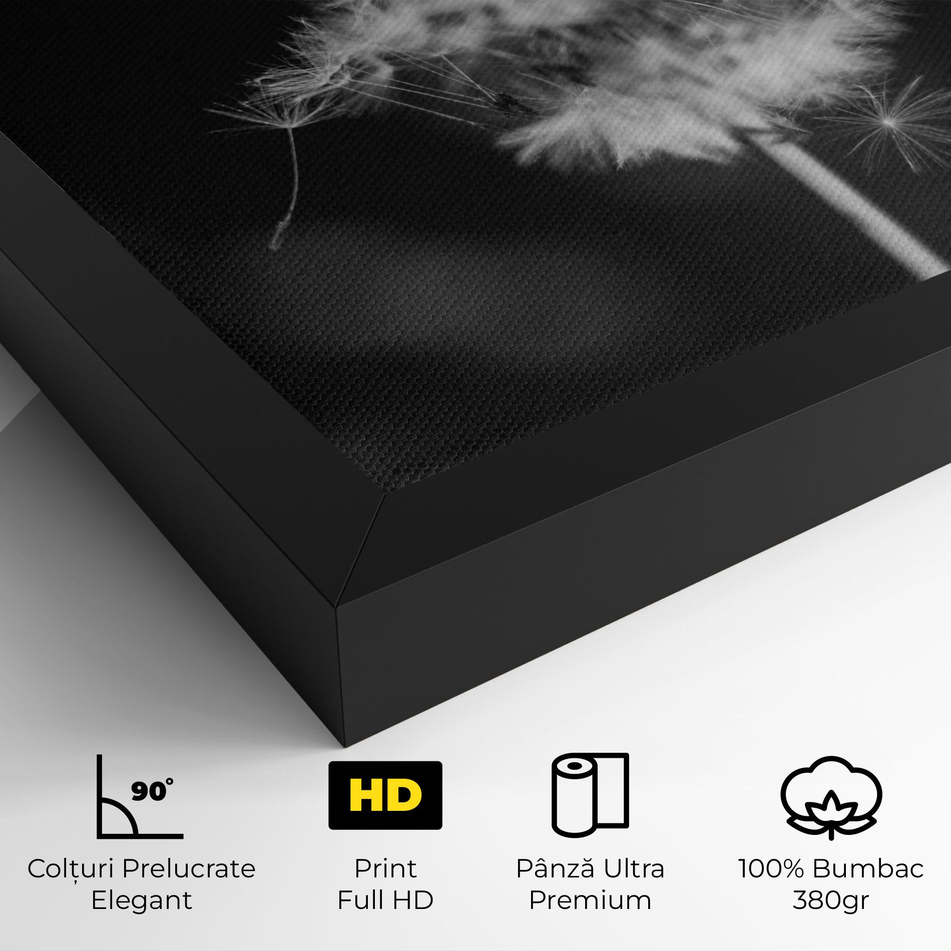Tablou Canvas Grey Dandelion mockup 4