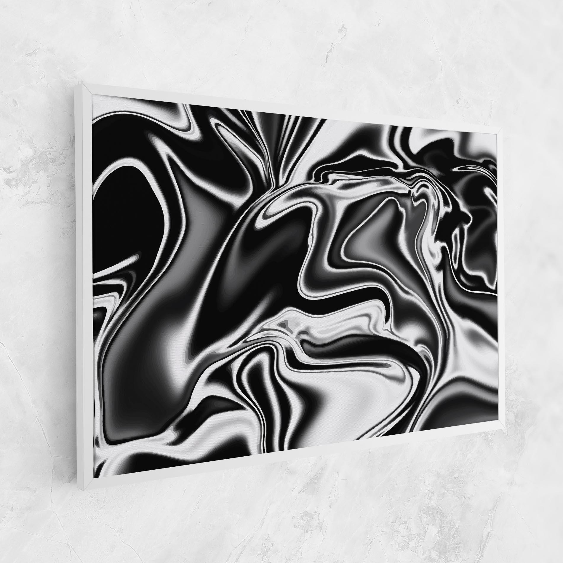Tablou Canvas Silver Black Art mockup 1