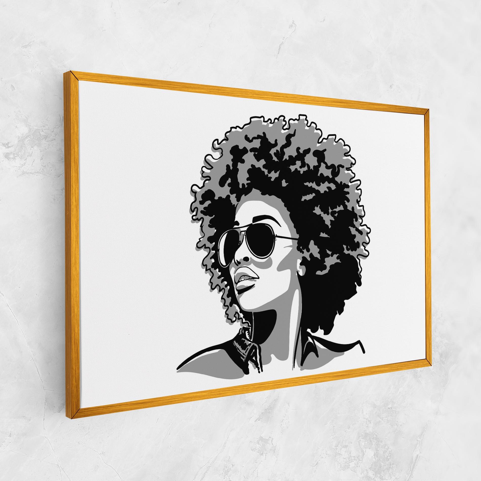 Tablou Canvas Black Grasses mockup 1