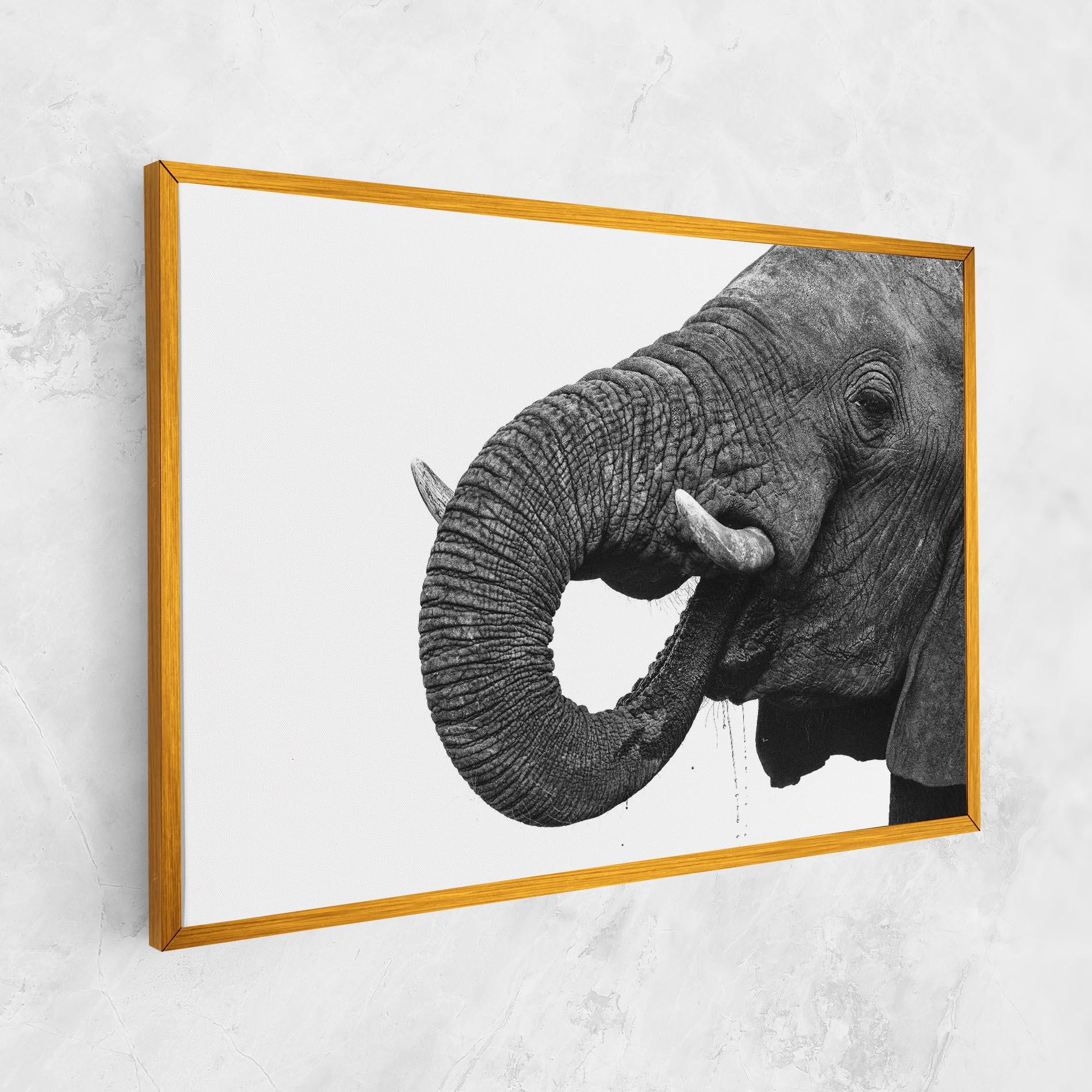Tablou Canvas Elephant Drinking mockup 1