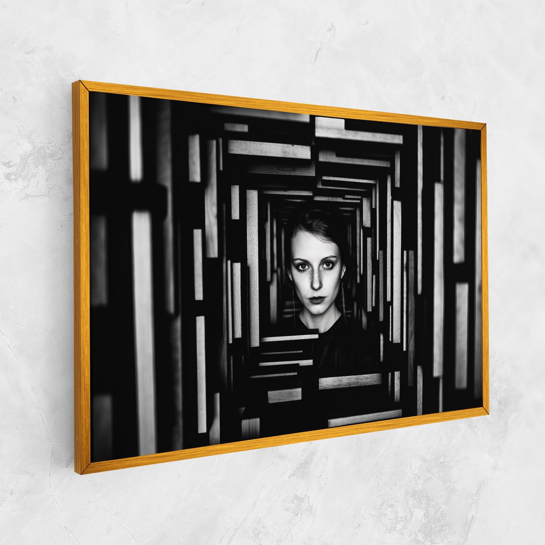 Tablou Canvas Tunnel Woman mockup 1