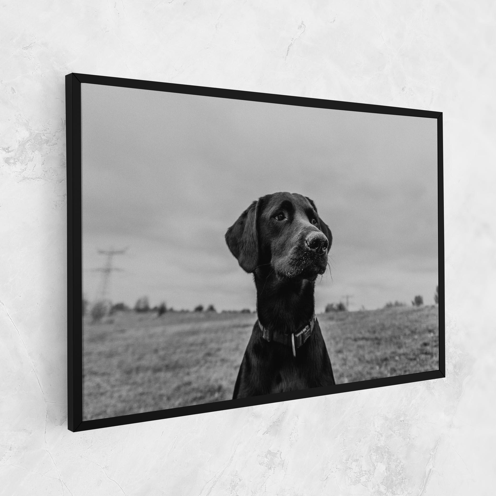 Tablou Canvas Black Dog mockup 1