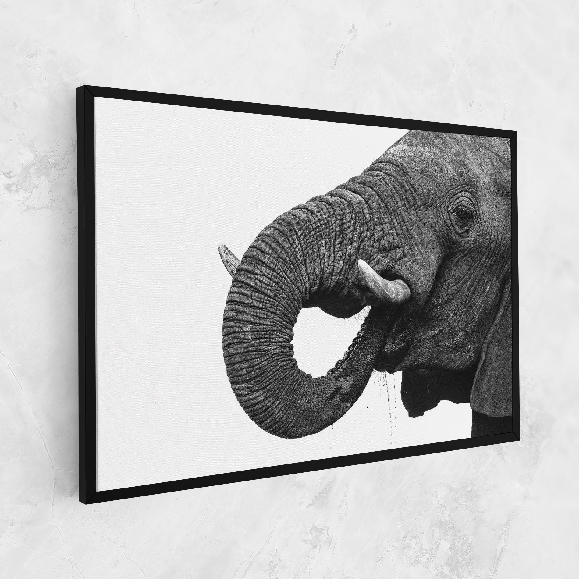 Tablou Canvas Elephant Drinking mockup 1