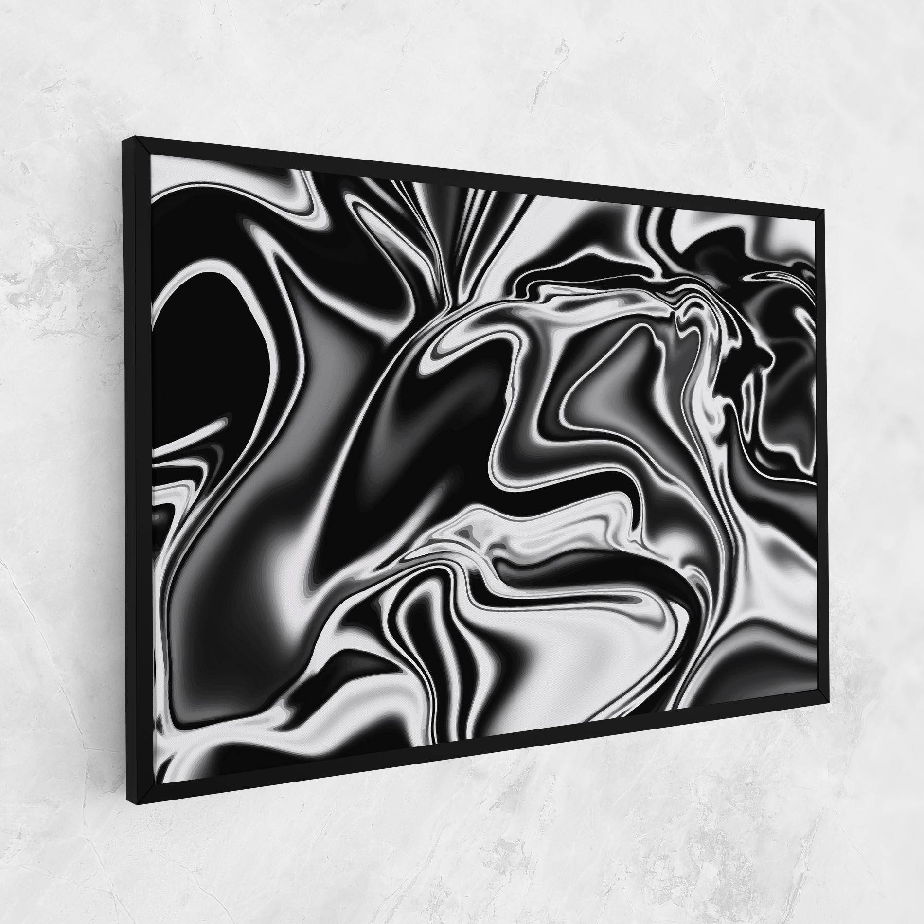 Tablou Canvas Silver Black Art mockup 1