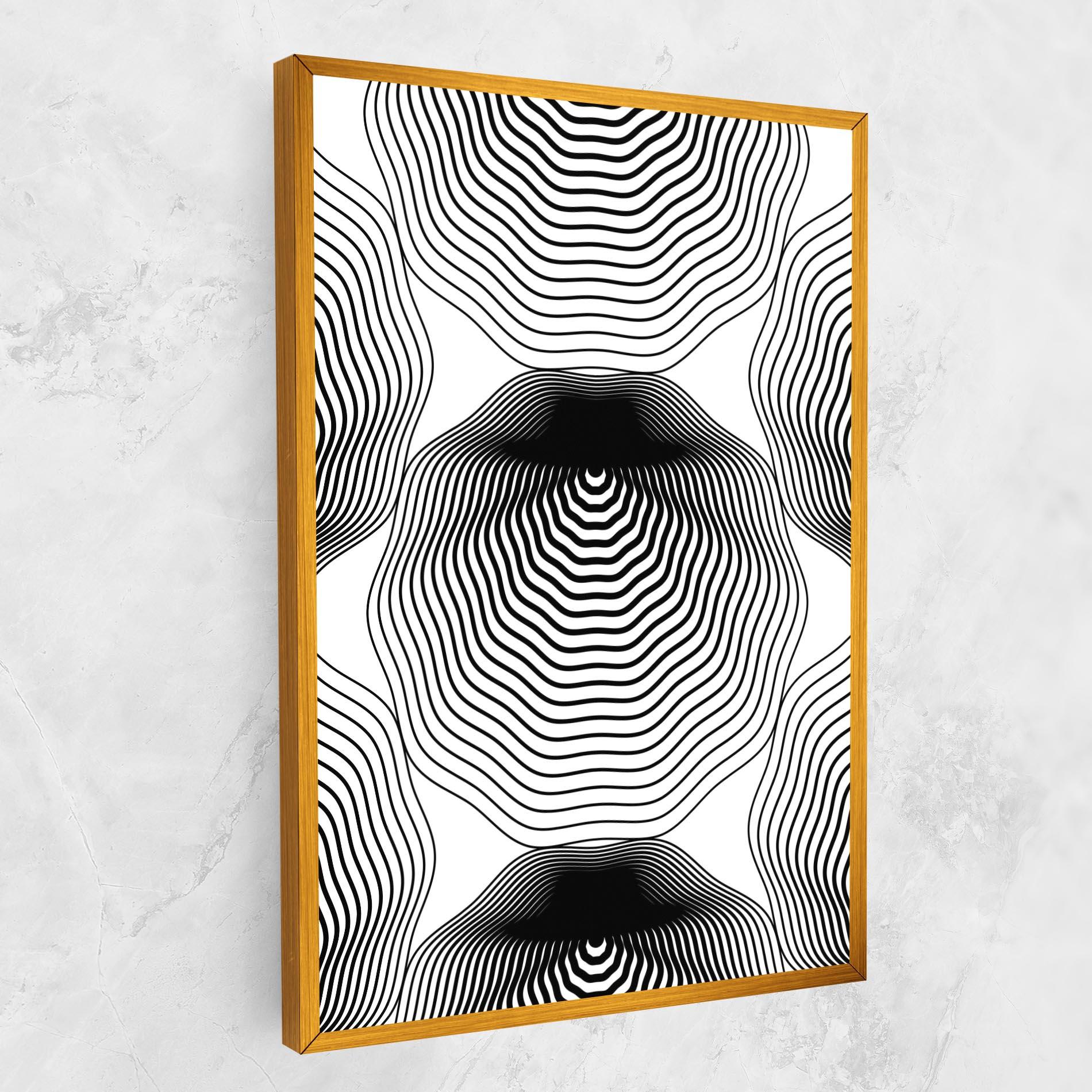 Tablou Canvas Black Line Art mockup 1