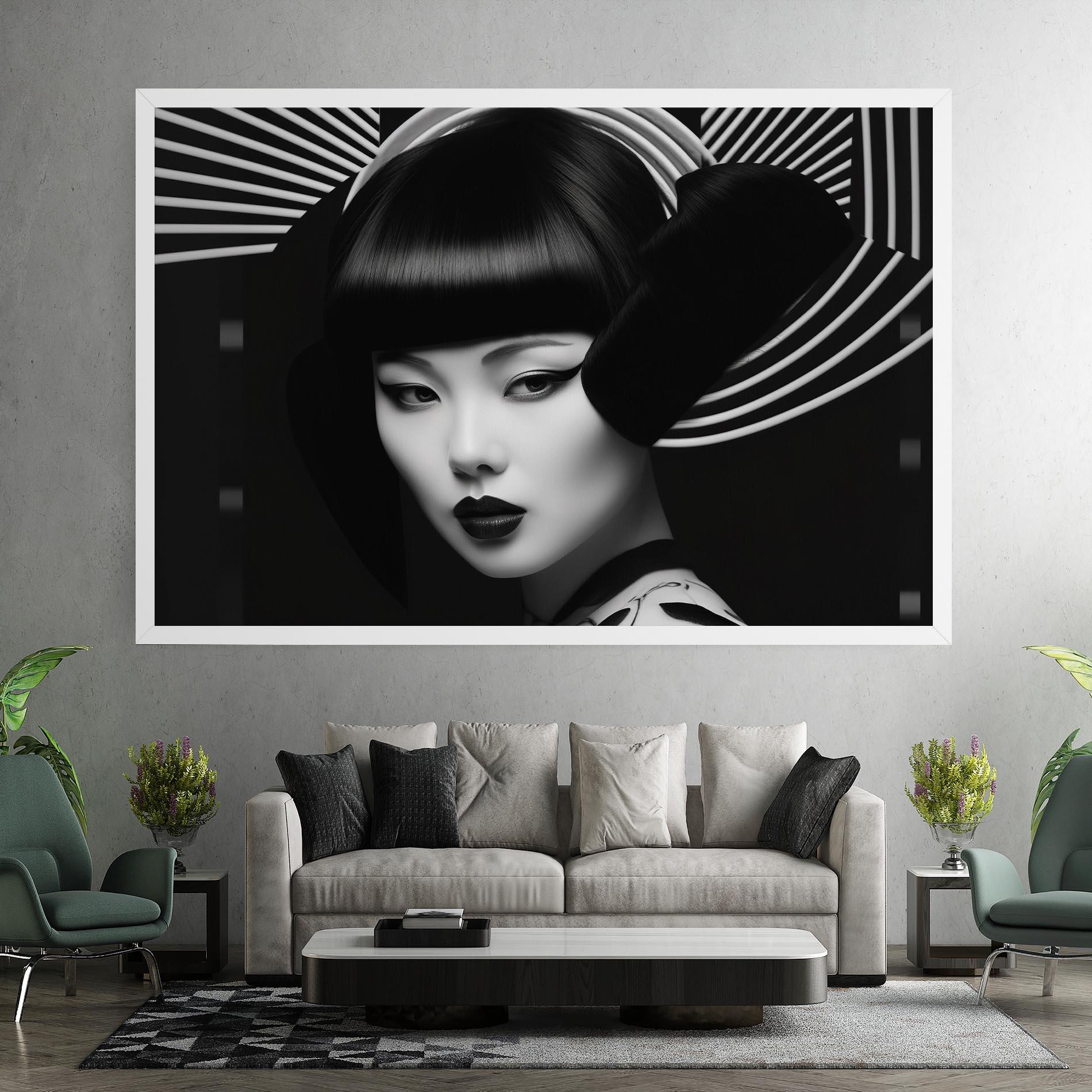 Tablou Canvas Abstract Asian Woman mockup 7