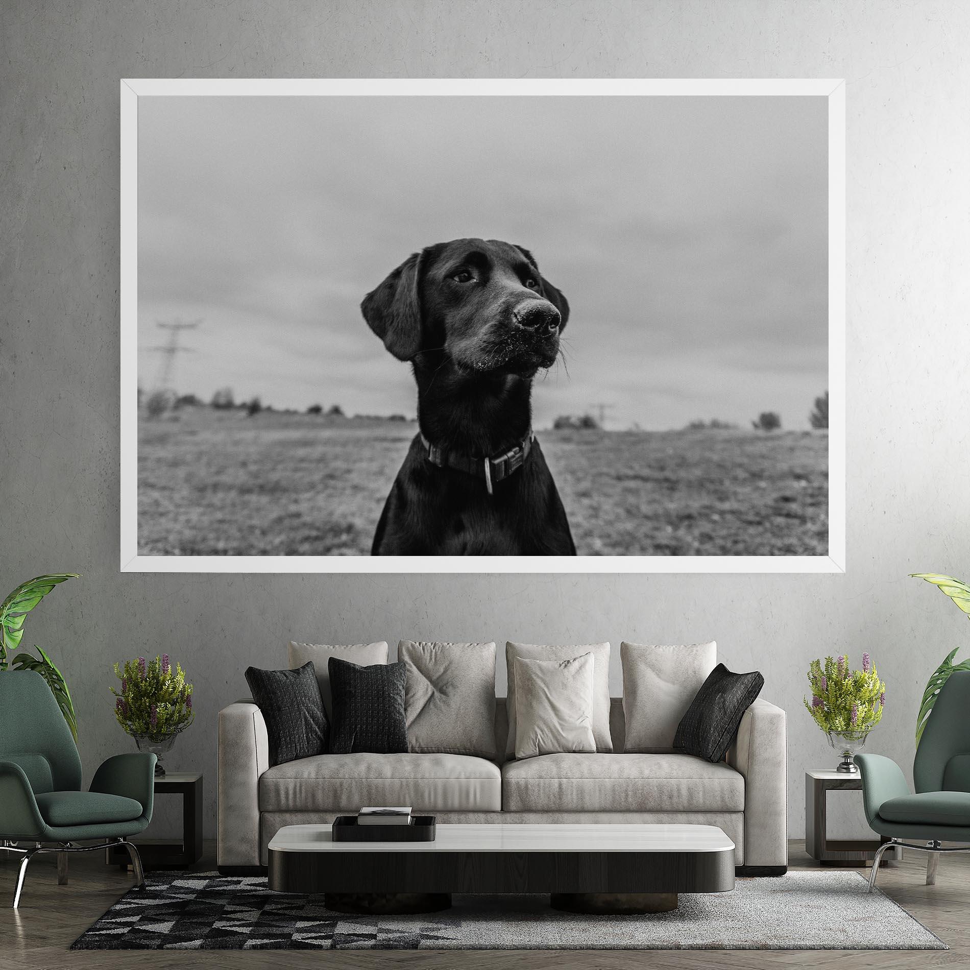 Tablou Canvas Black Dog mockup 7