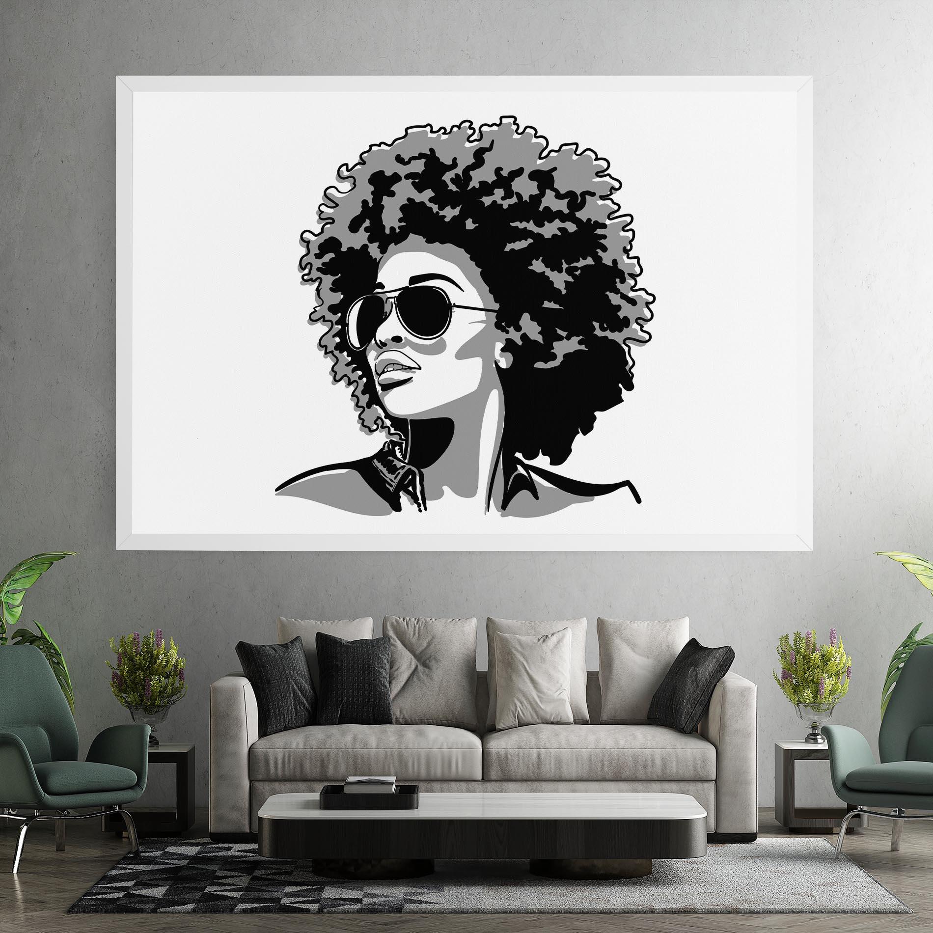 Tablou Canvas Black Grasses mockup 7