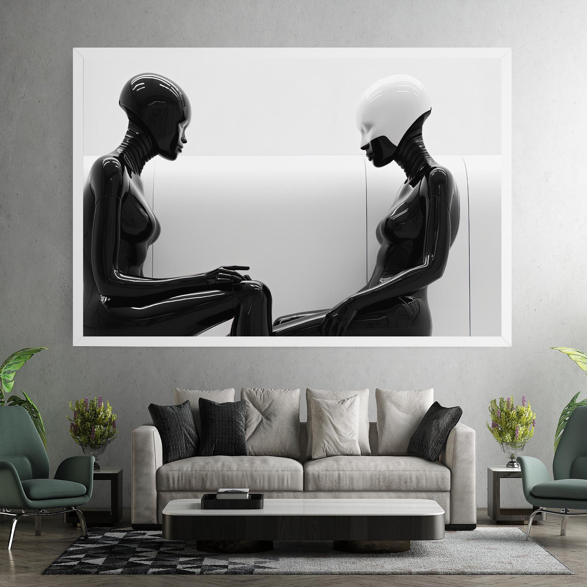 Tablou Canvas Black Mannequin mockup 7