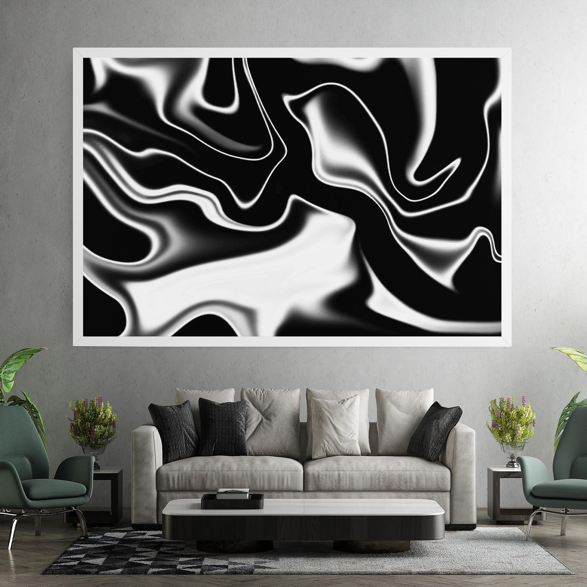 Tablou Canvas Black Metalic Art mockup 7