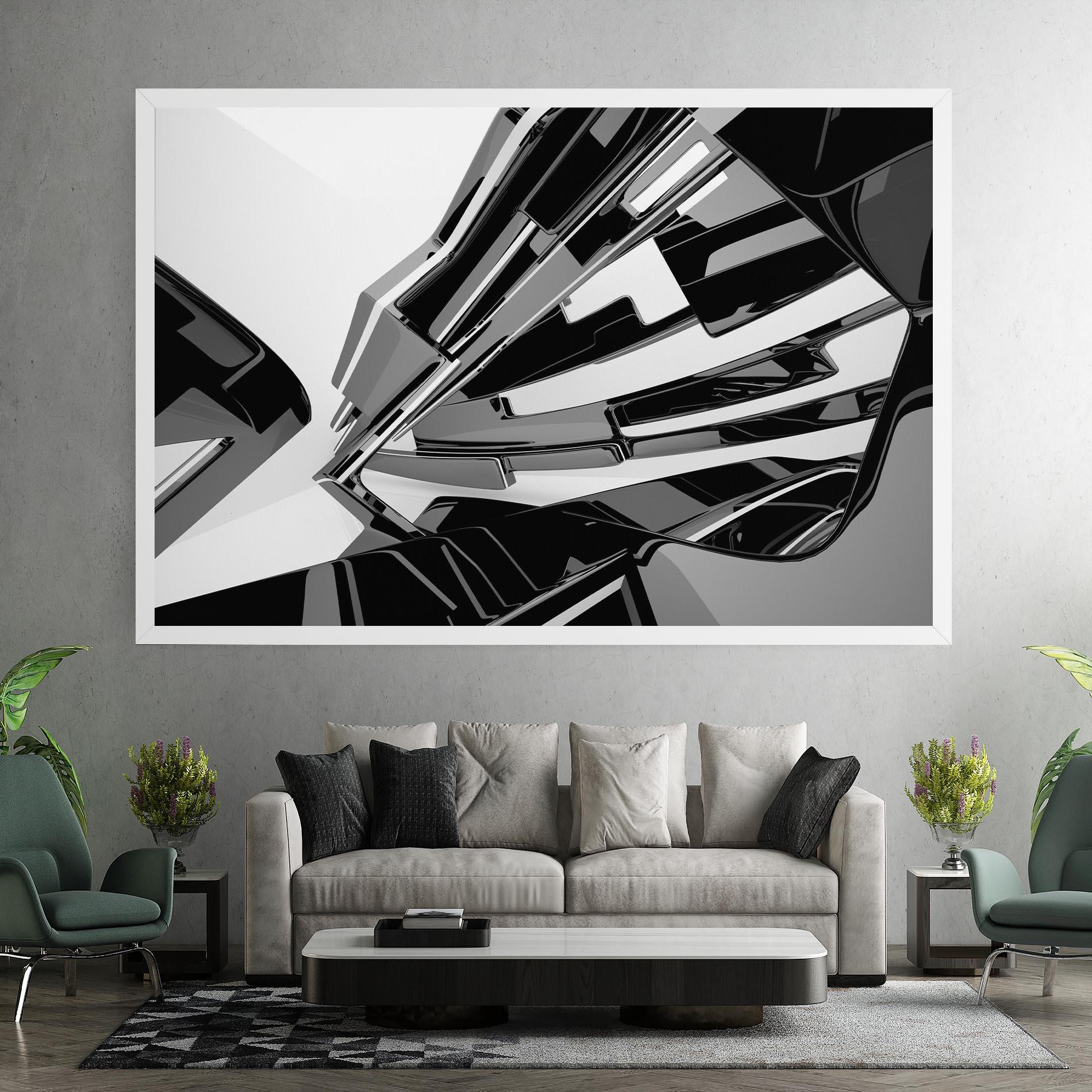 Tablou Canvas Black Sculpture mockup 7