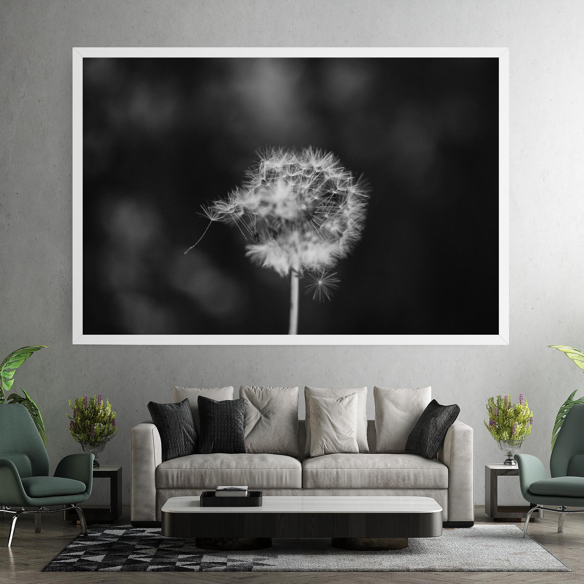 Tablou Canvas Grey Dandelion mockup 7
