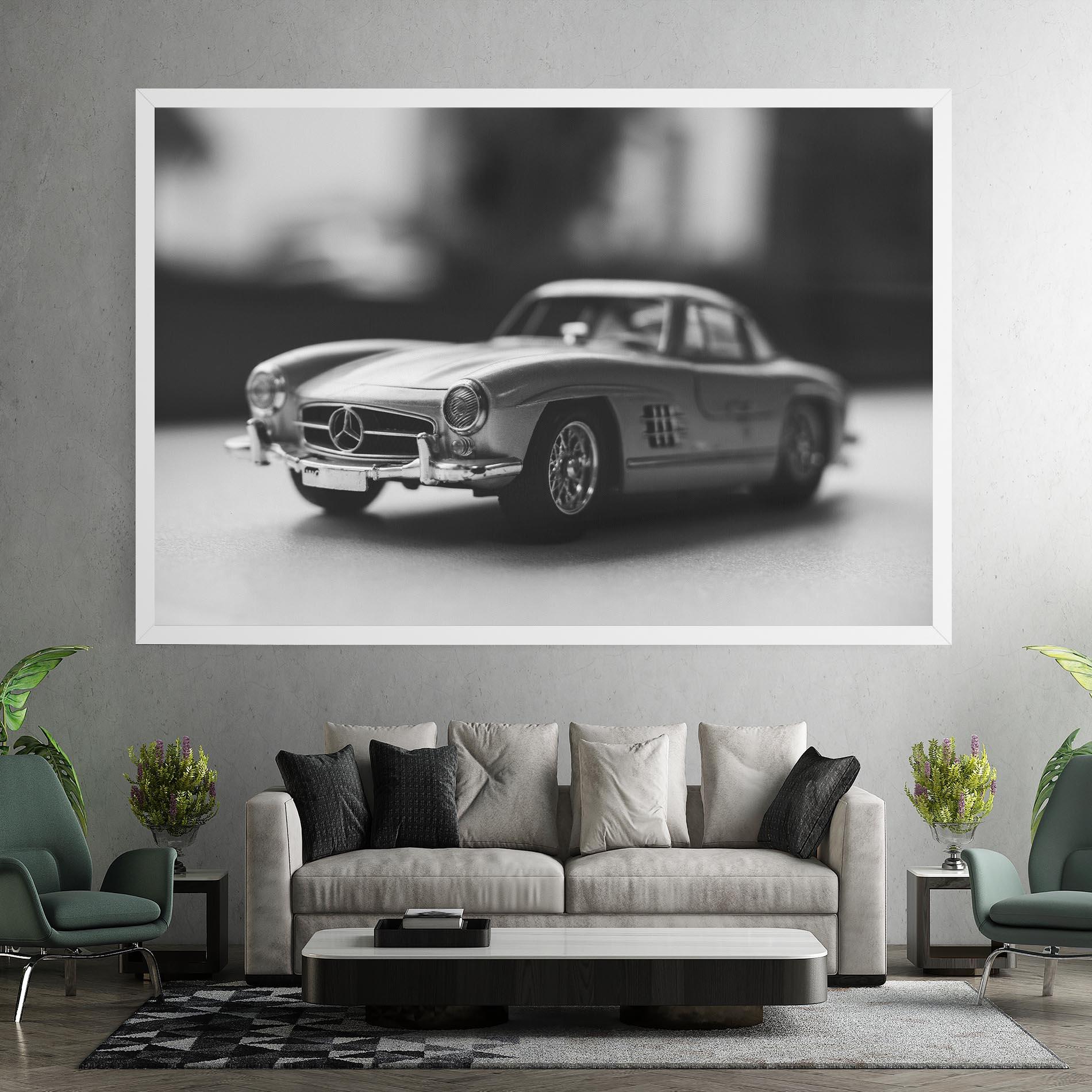 Tablou Canvas Grey Old Car mockup 7