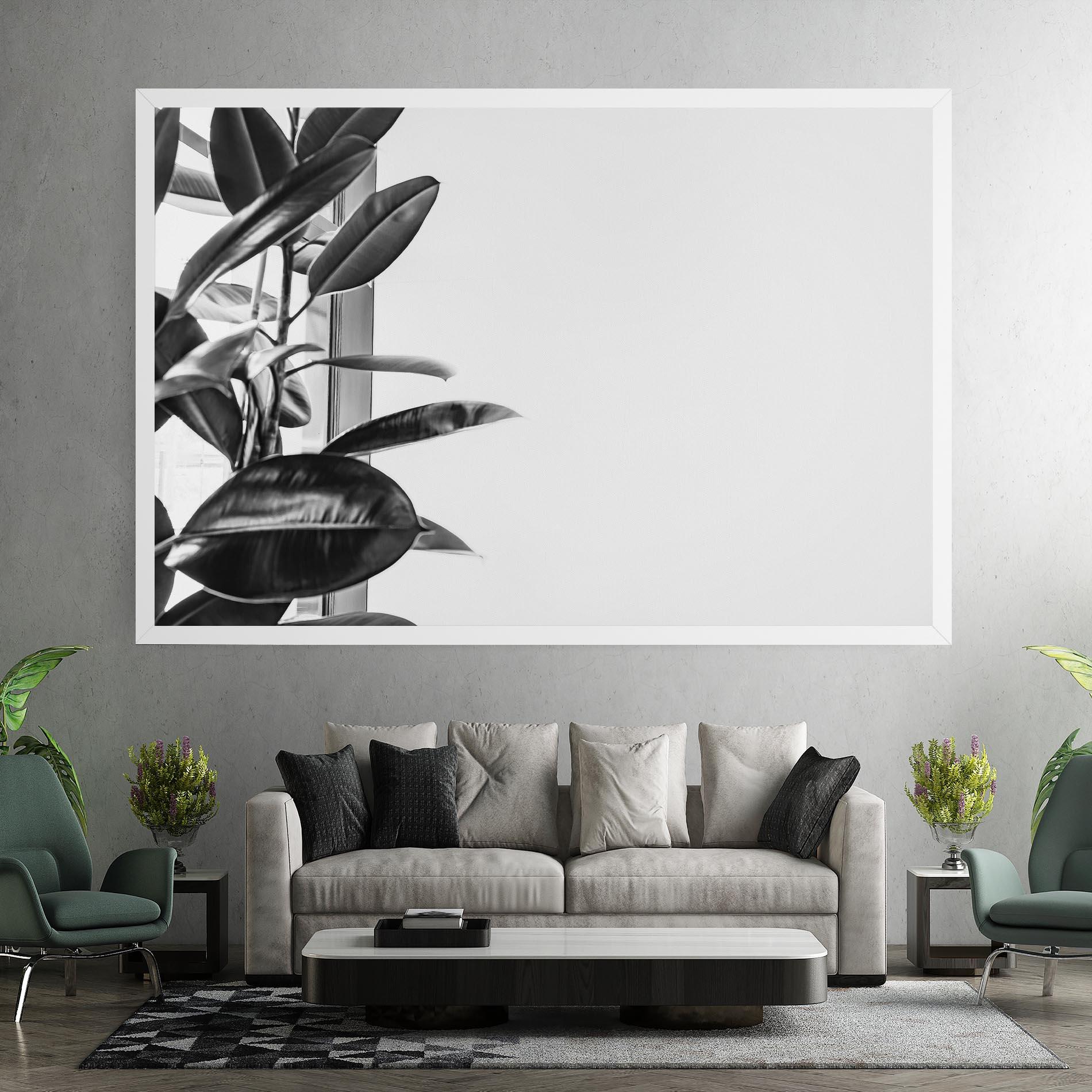 Tablou Canvas Grey Plant mockup 7