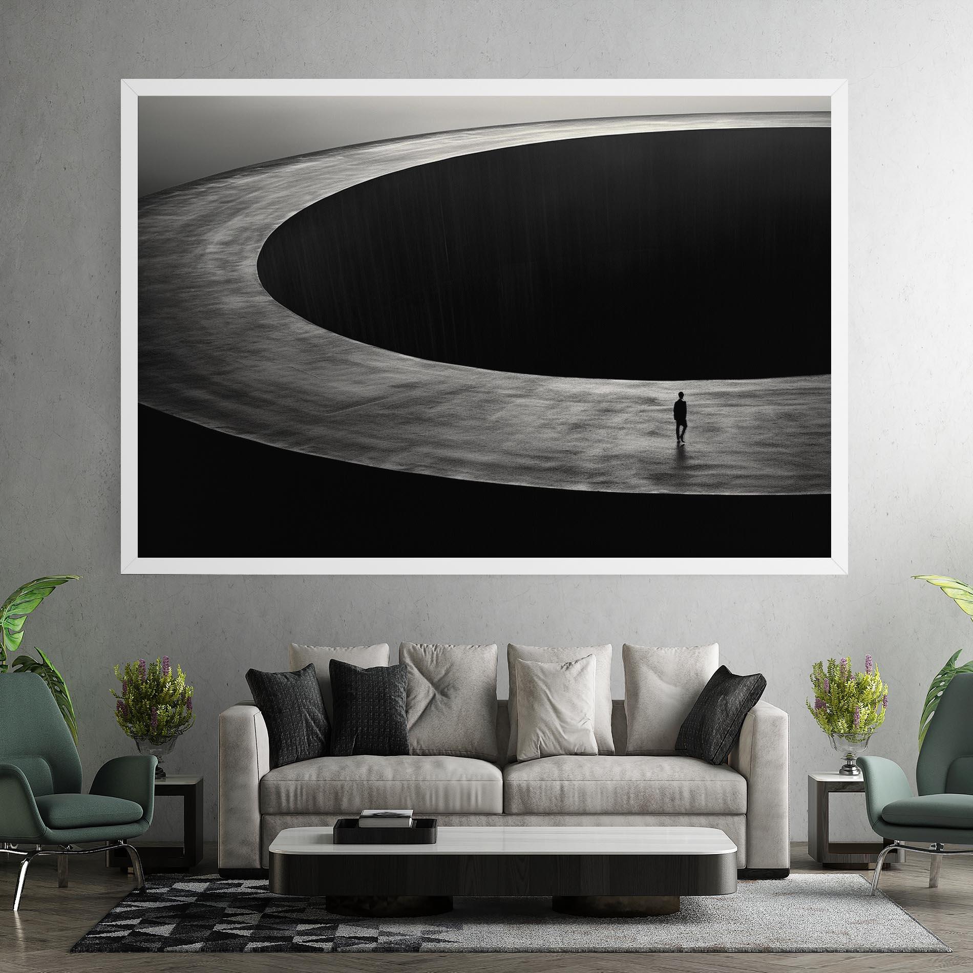 Tablou Canvas Man Walking mockup 7