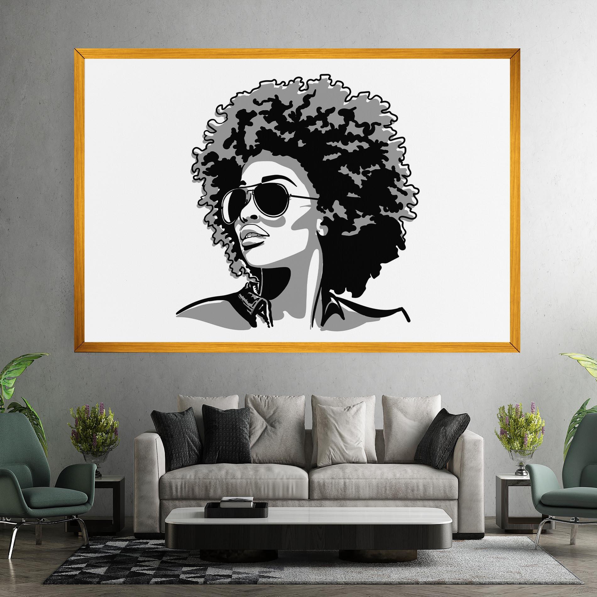 Tablou Canvas Black Grasses mockup 7