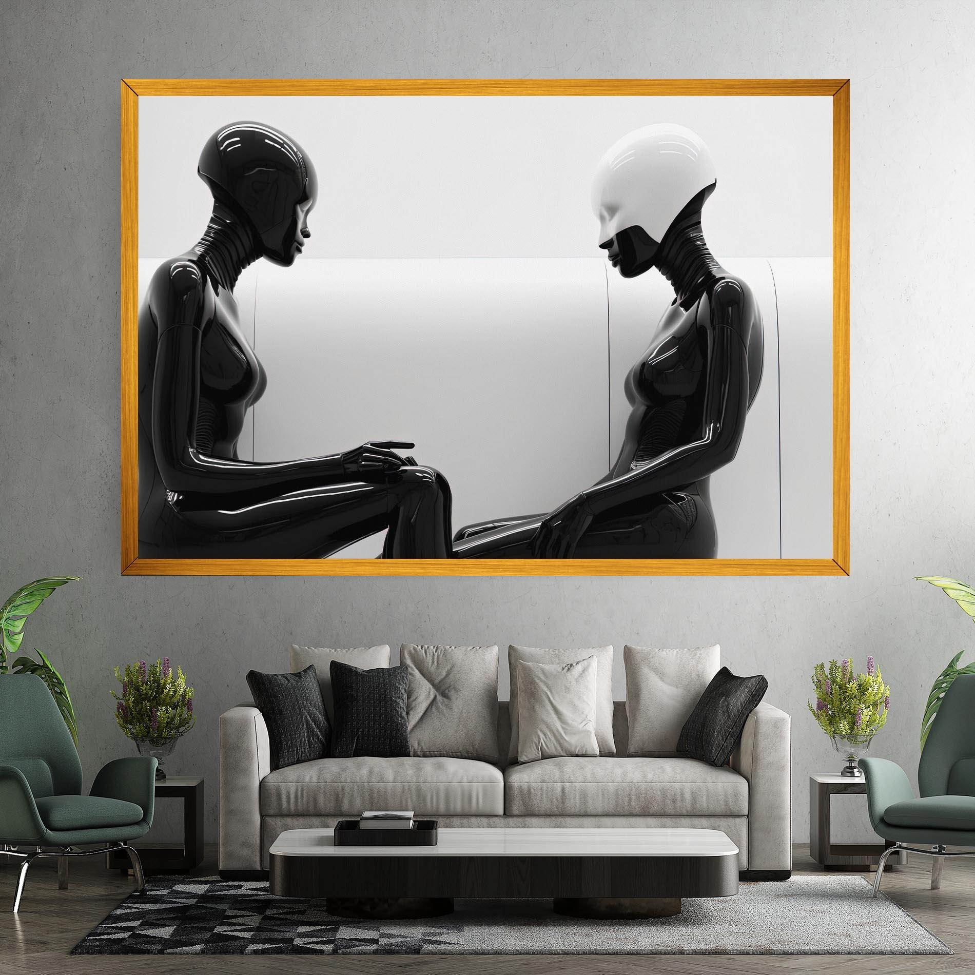 Tablou Canvas Black Mannequin mockup 7