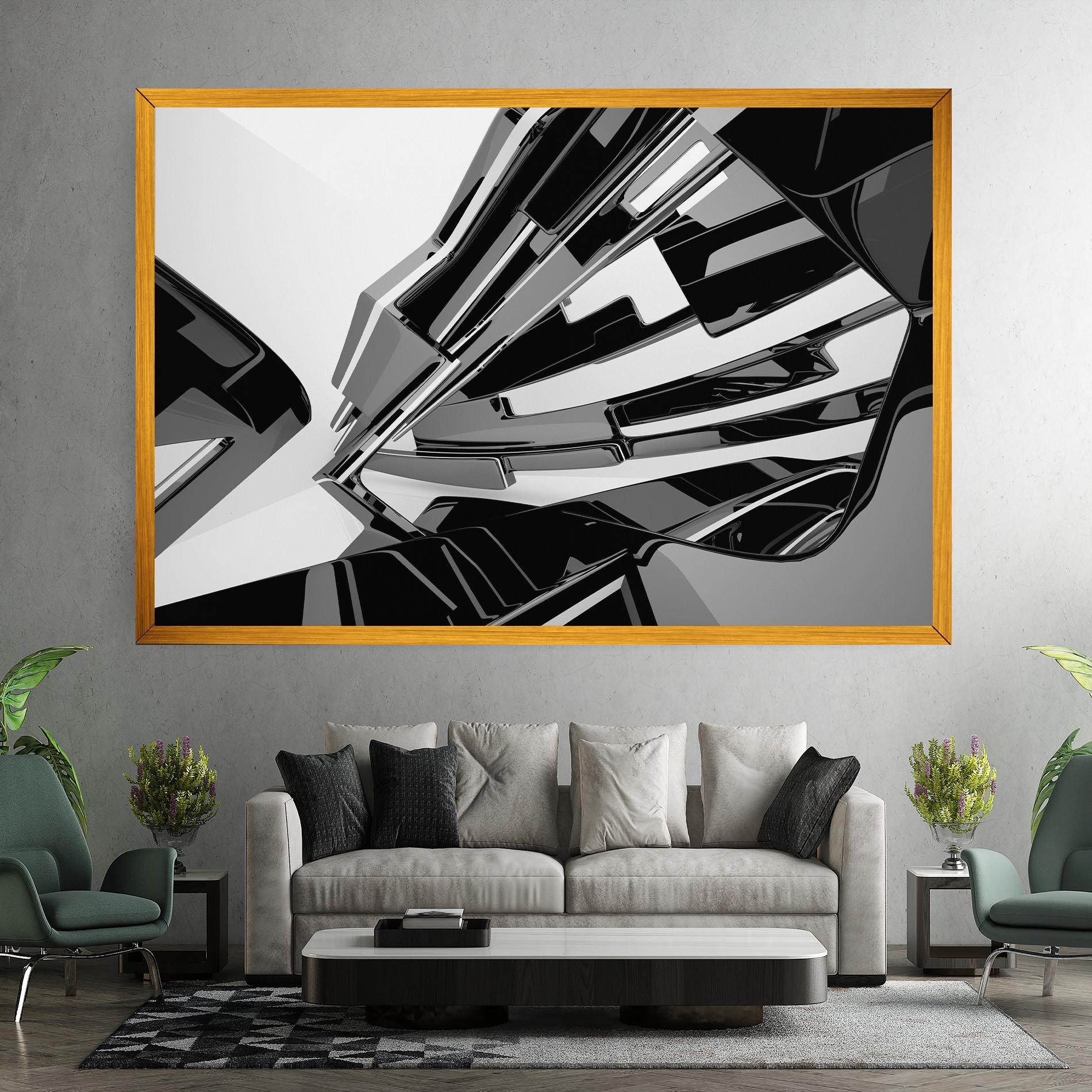 Tablou Canvas Black Sculpture mockup 7