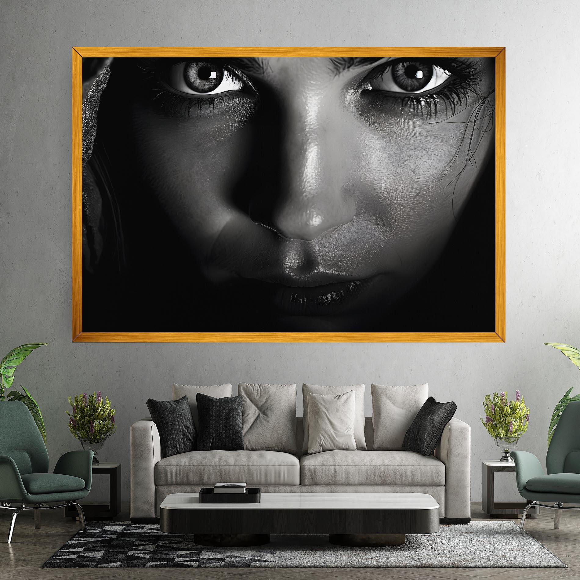Tablou Canvas Closeup Portrait mockup 7