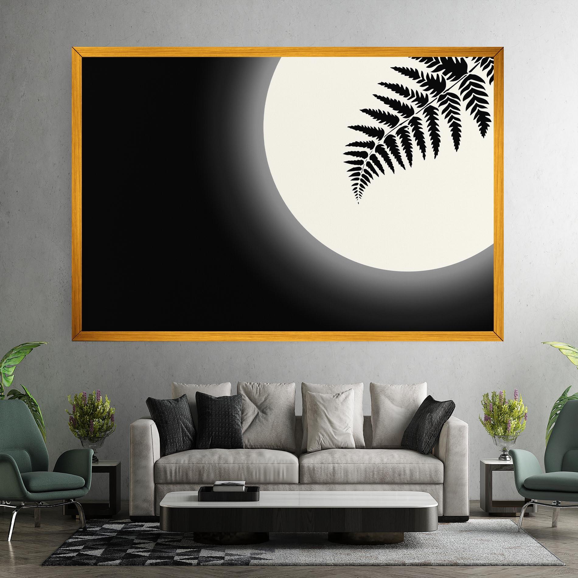 Tablou Canvas Full Moon Leaf mockup 7
