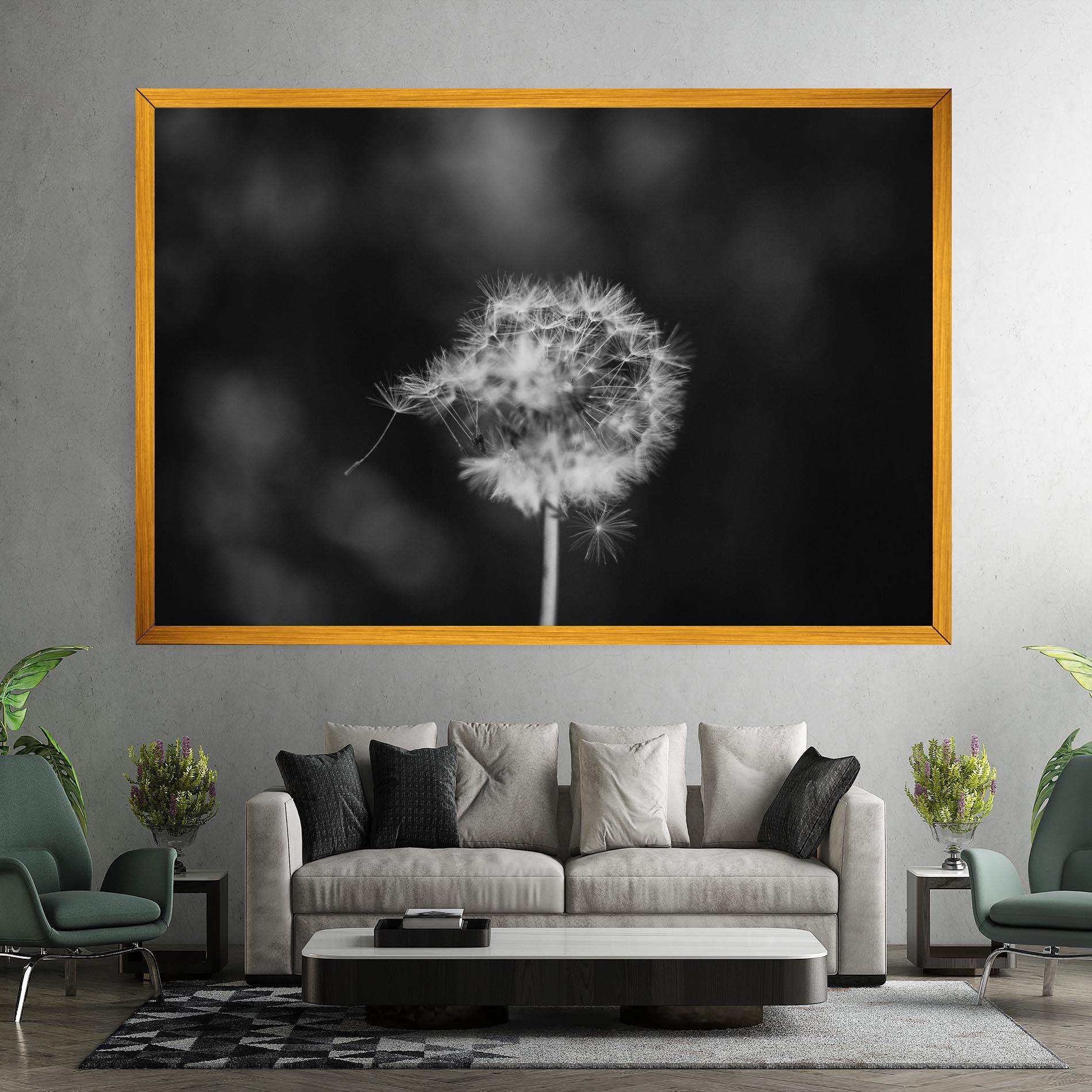 Tablou Canvas Grey Dandelion mockup 7