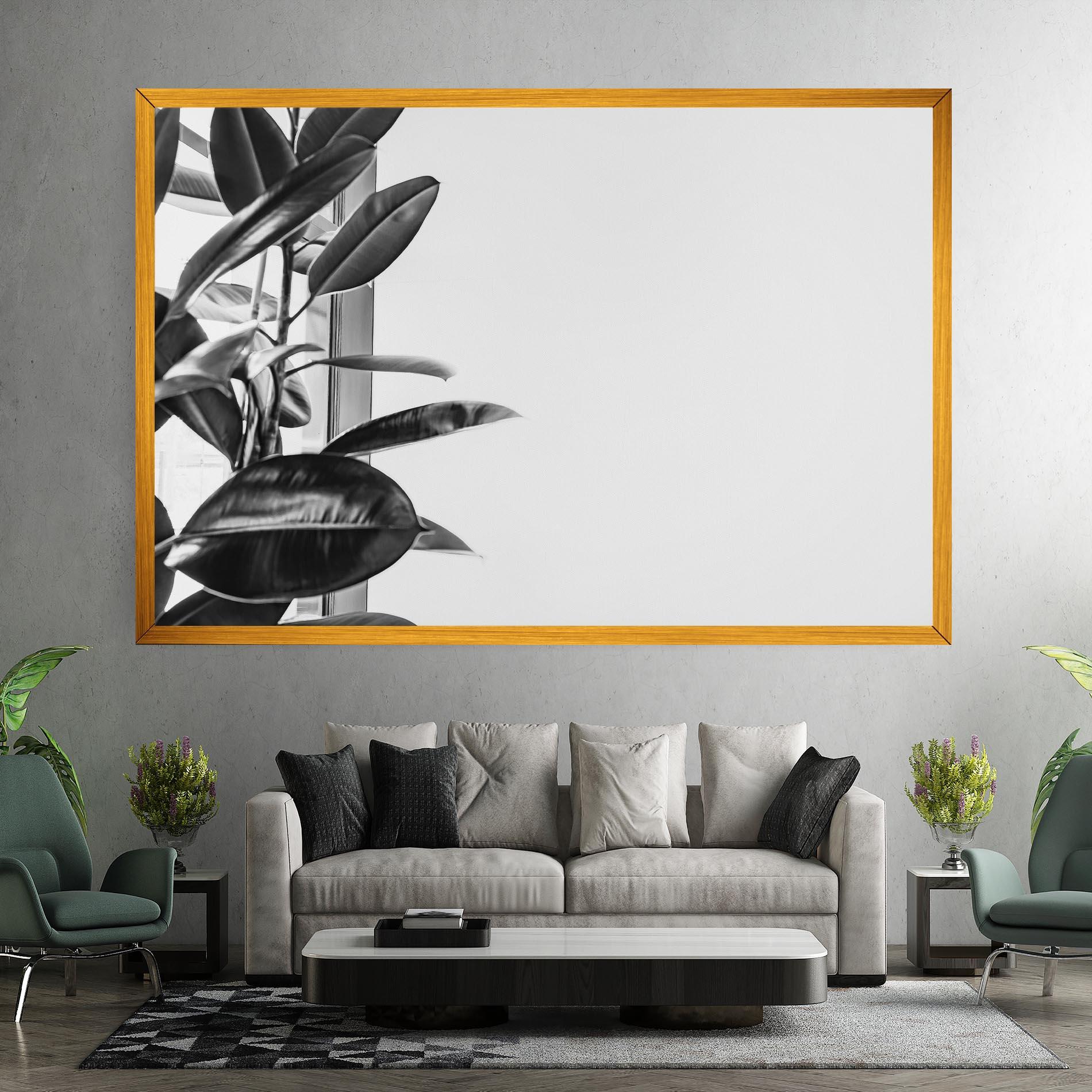 Tablou Canvas Grey Plant mockup 7