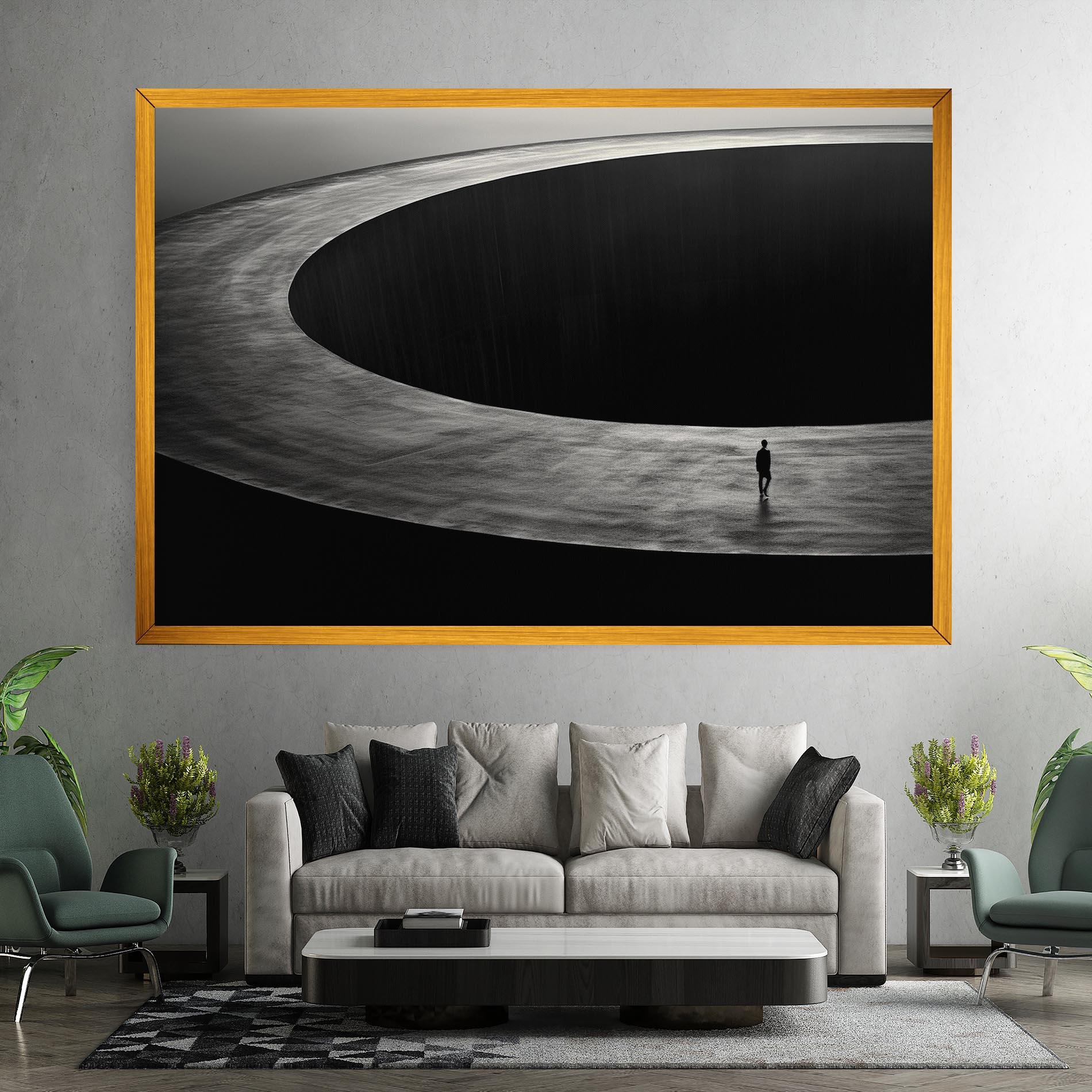 Tablou Canvas Man Walking mockup 7