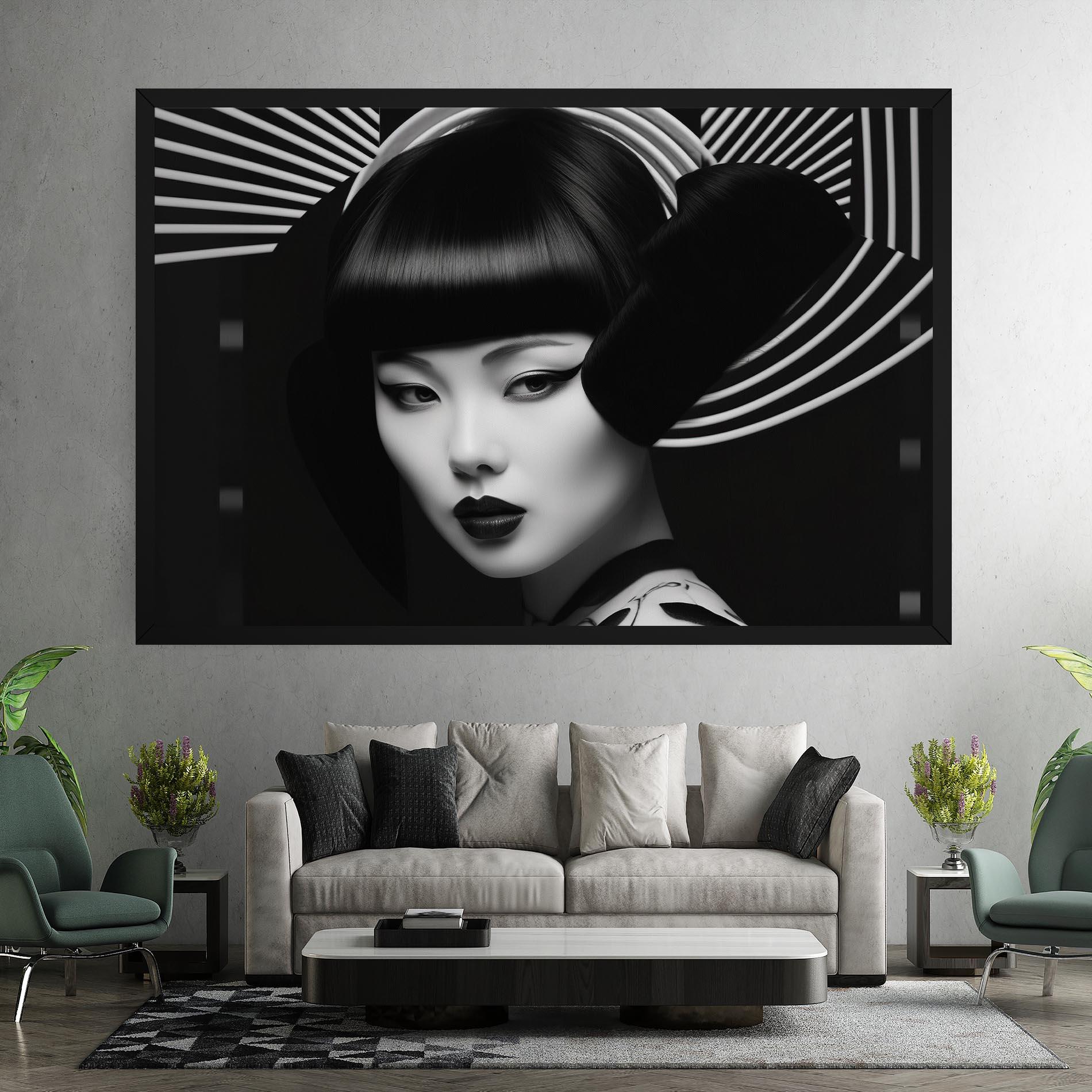 Tablou Canvas Abstract Asian Woman mockup 7