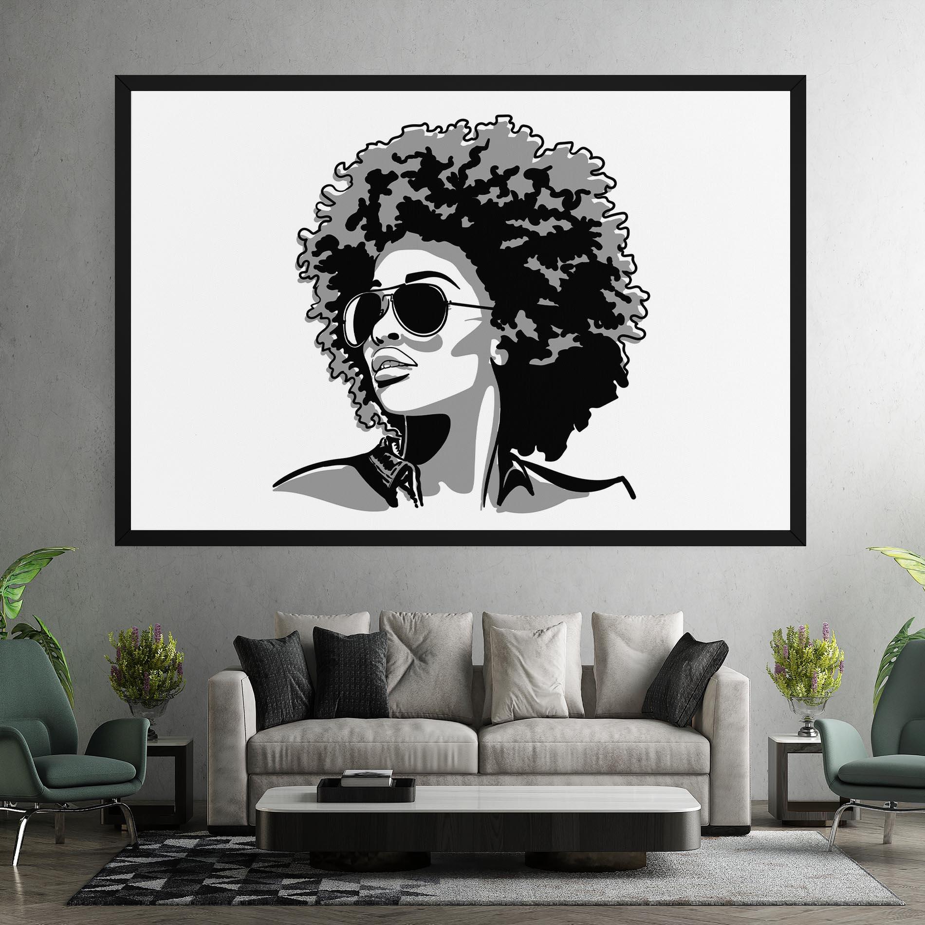 Tablou Canvas Black Grasses mockup 7