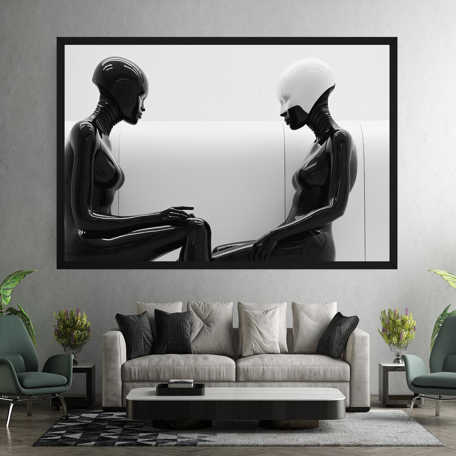 Tablou Canvas Black Mannequin mockup 7