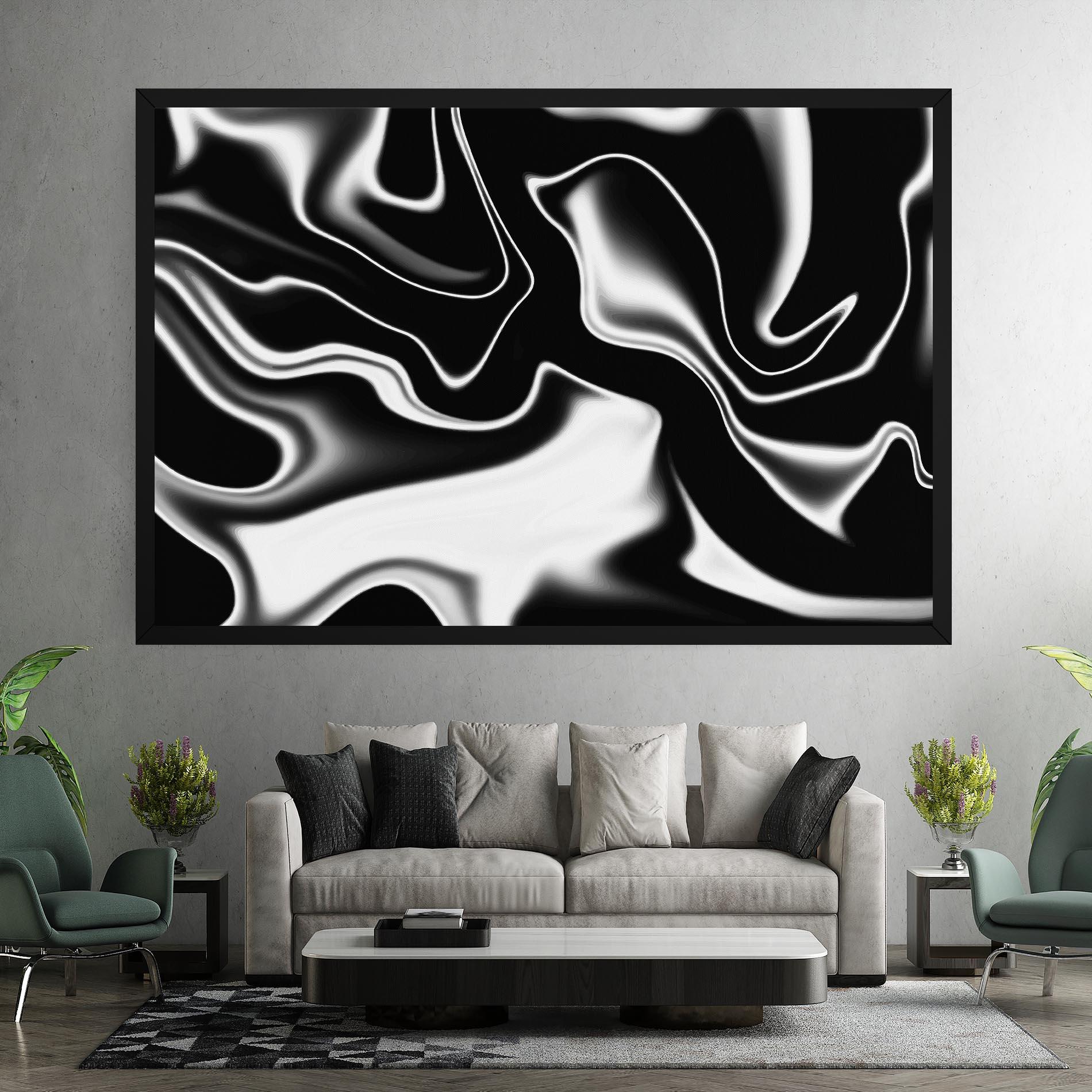 Tablou Canvas Black Metalic Art mockup 7