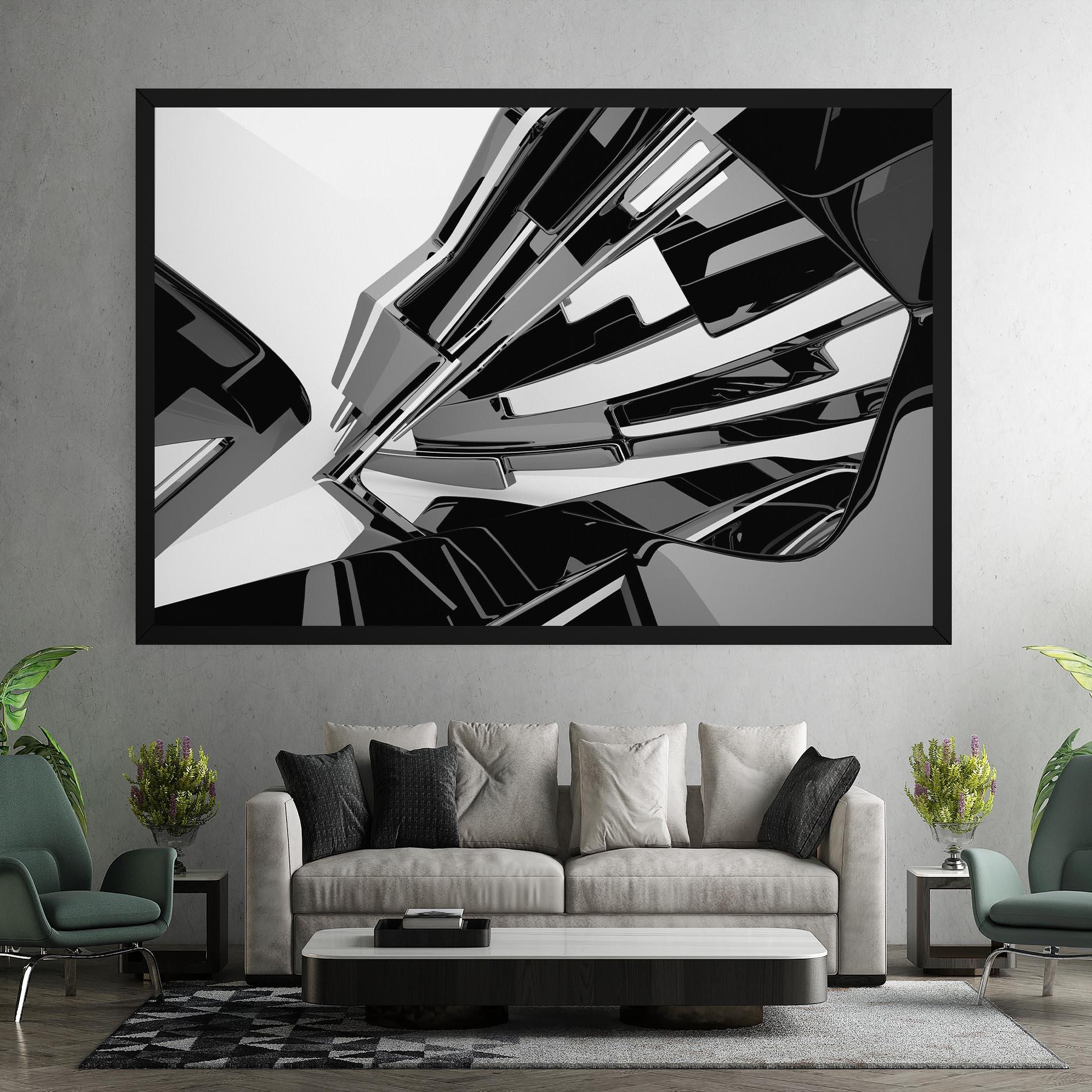 Tablou Canvas Black Sculpture mockup 7