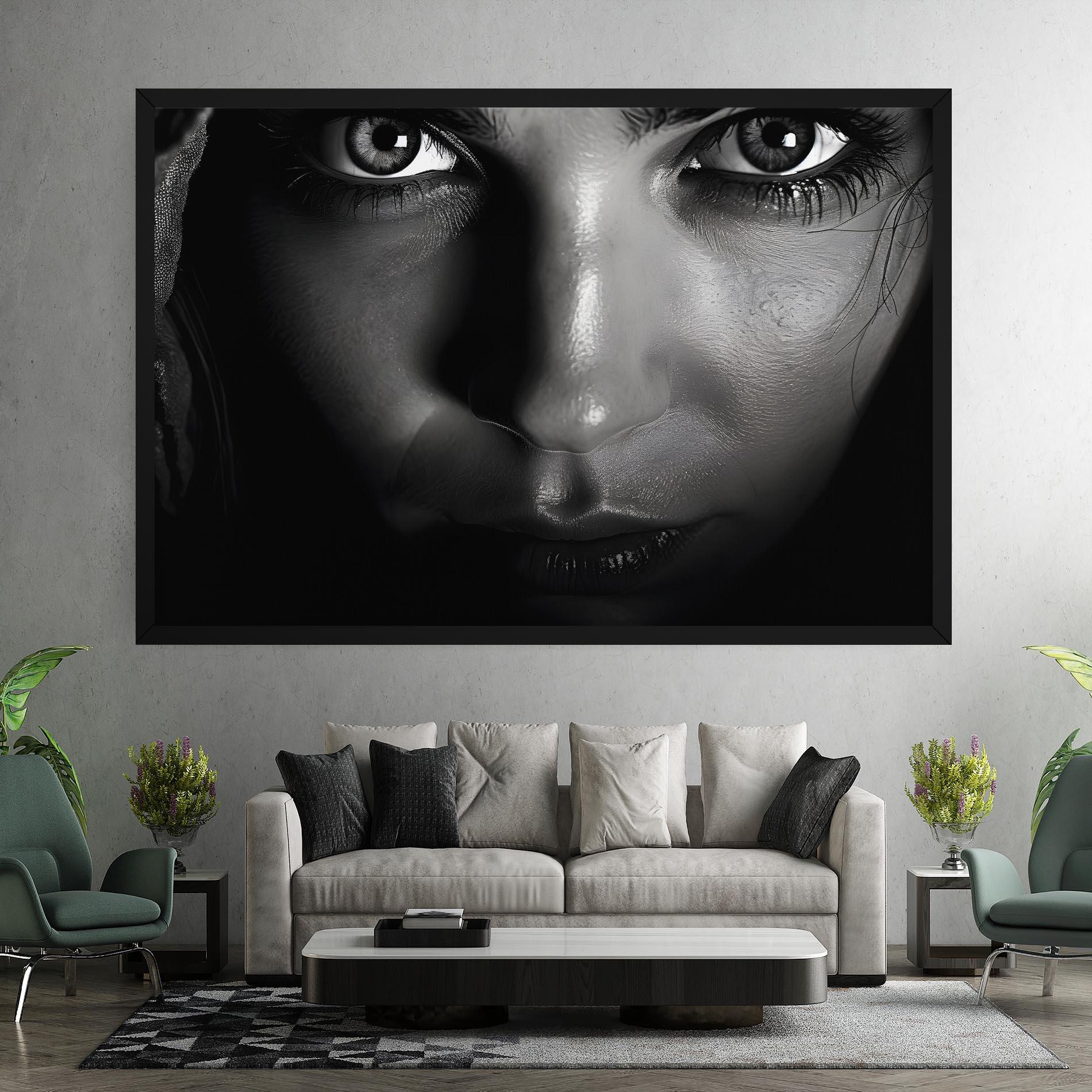 Tablou Canvas Closeup Portrait mockup 7