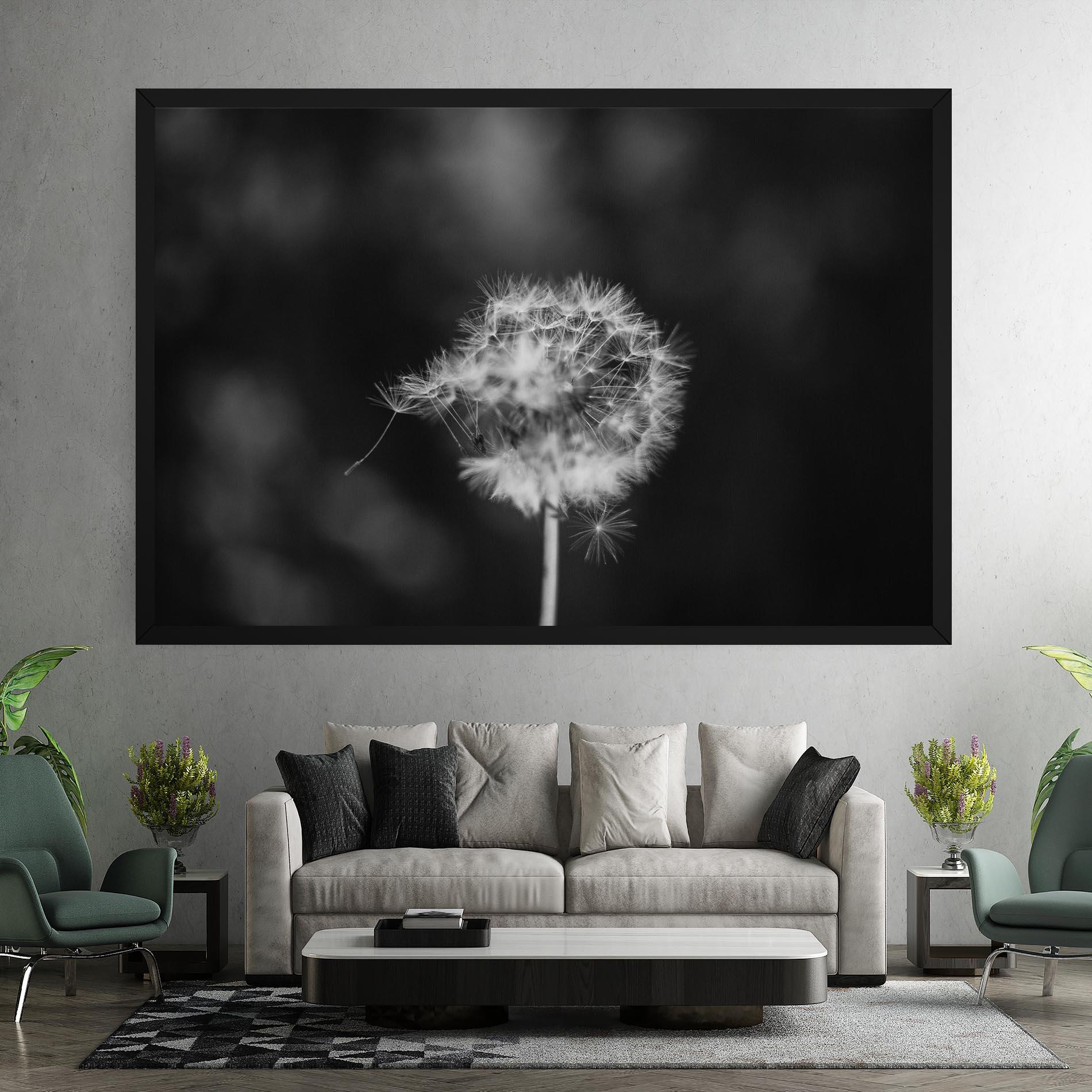 Tablou Canvas Grey Dandelion mockup 7