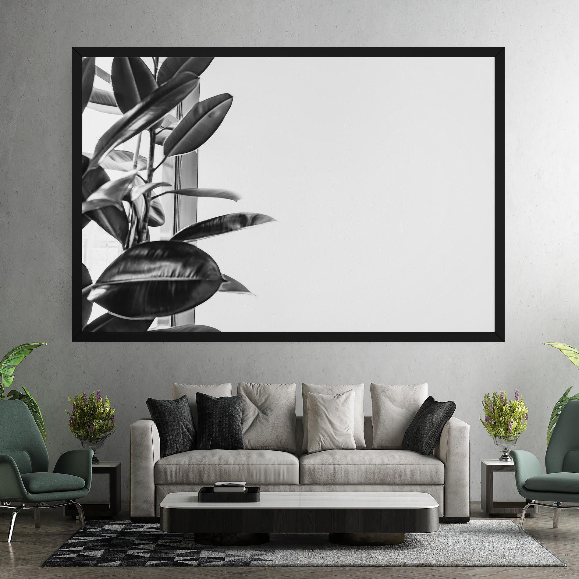 Tablou Canvas Grey Plant mockup 7
