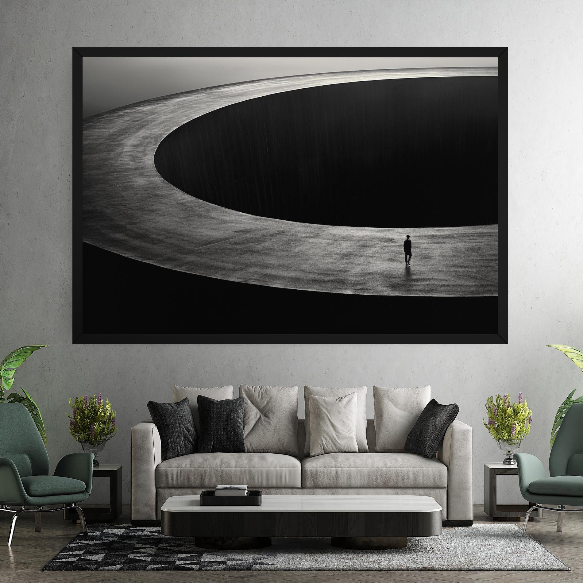 Tablou Canvas Man Walking mockup 7