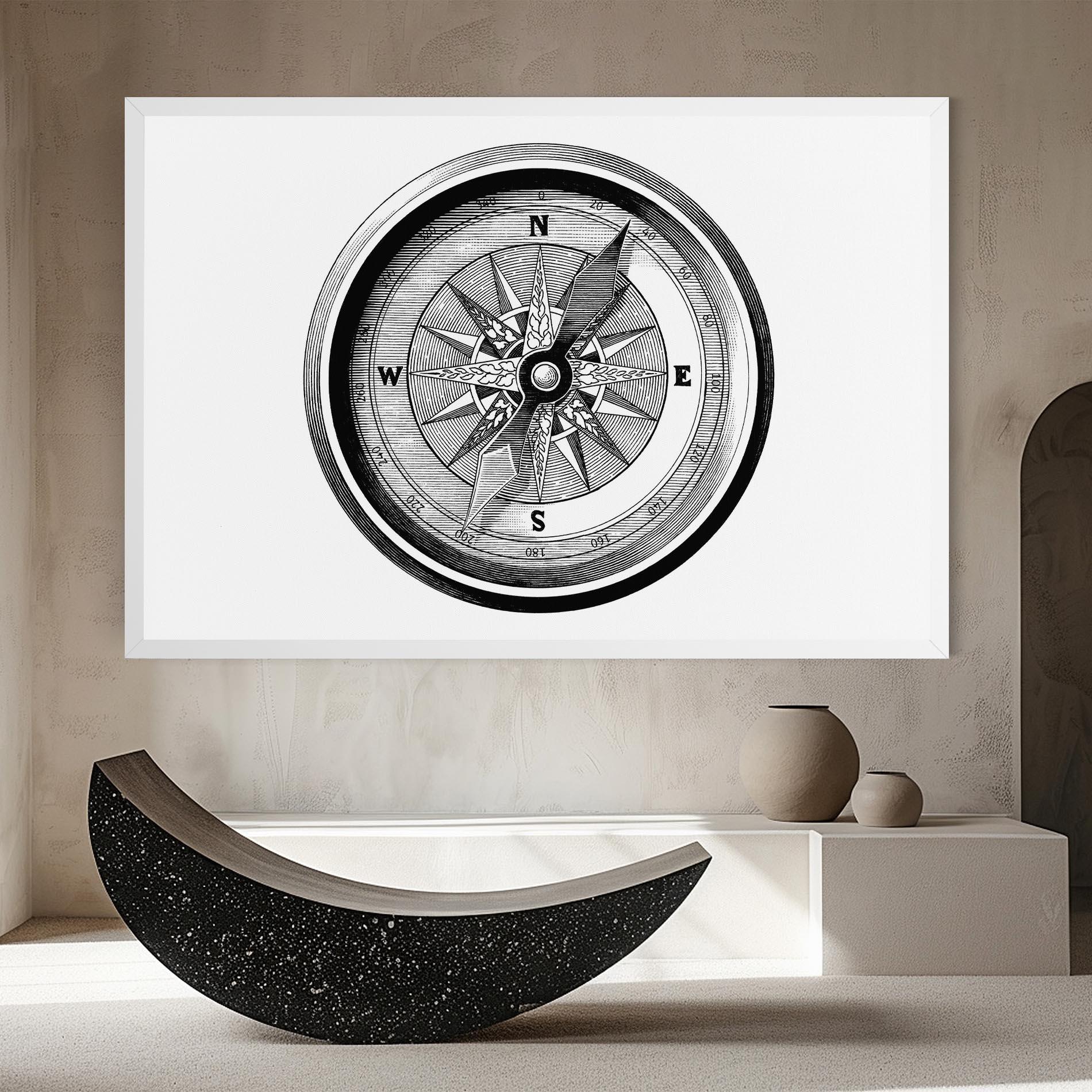 Tablou Canvas Black Compass mockup 8