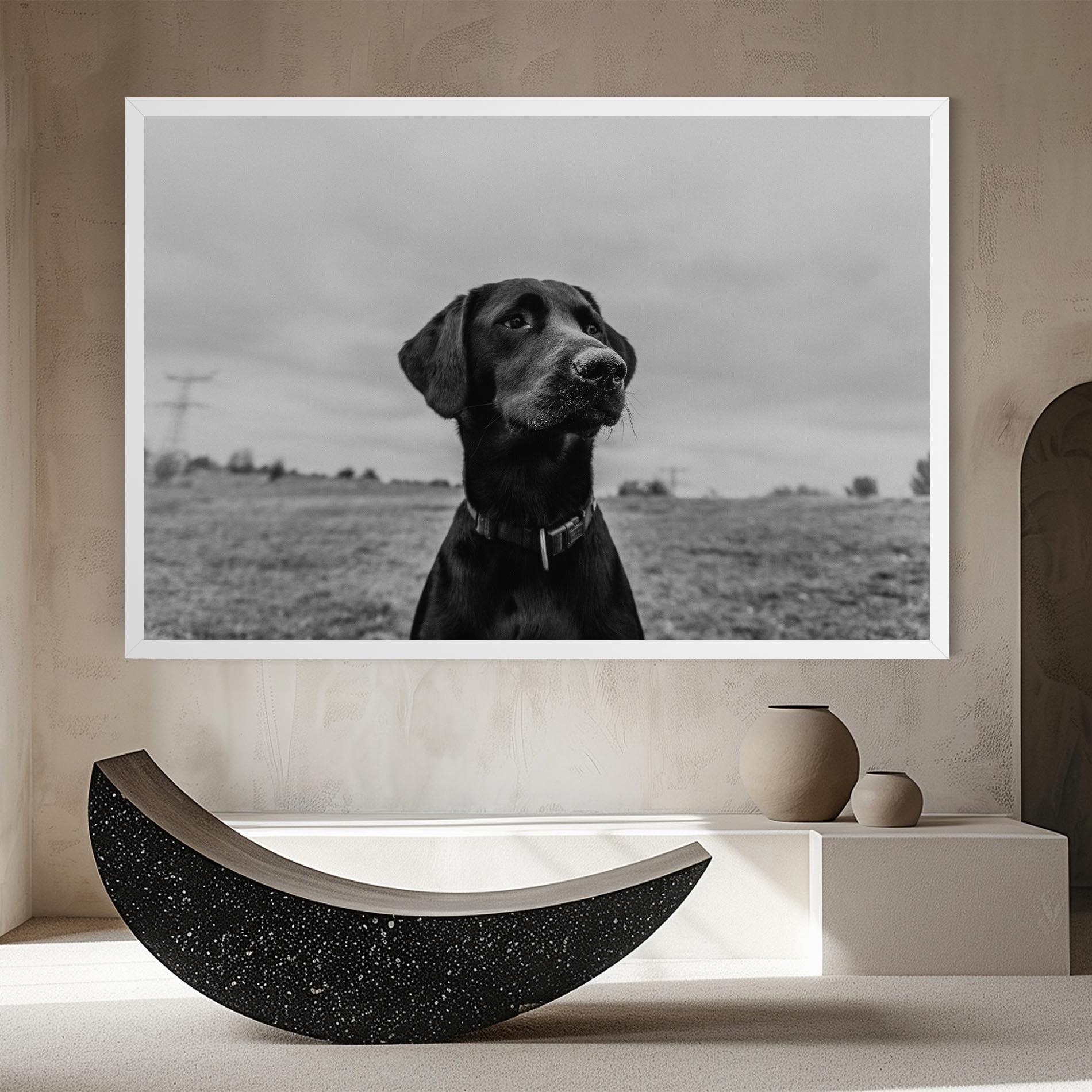 Tablou Canvas Black Dog mockup 8