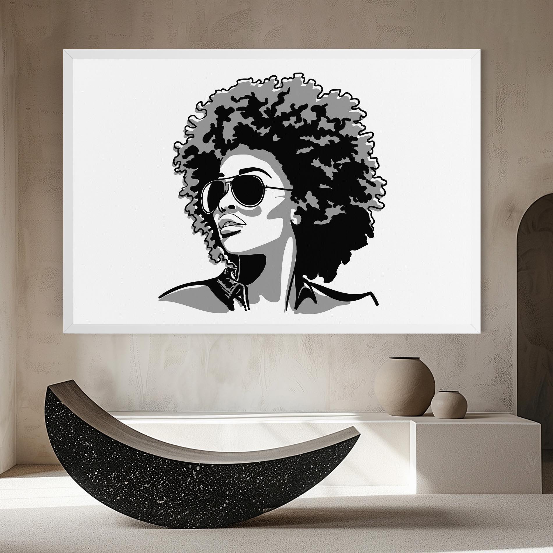 Tablou Canvas Black Grasses mockup 8