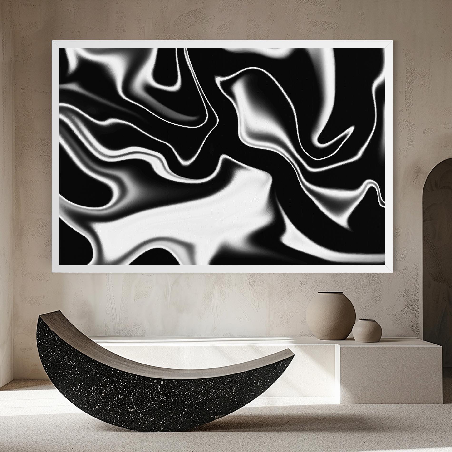 Tablou Canvas Black Metalic Art mockup 8