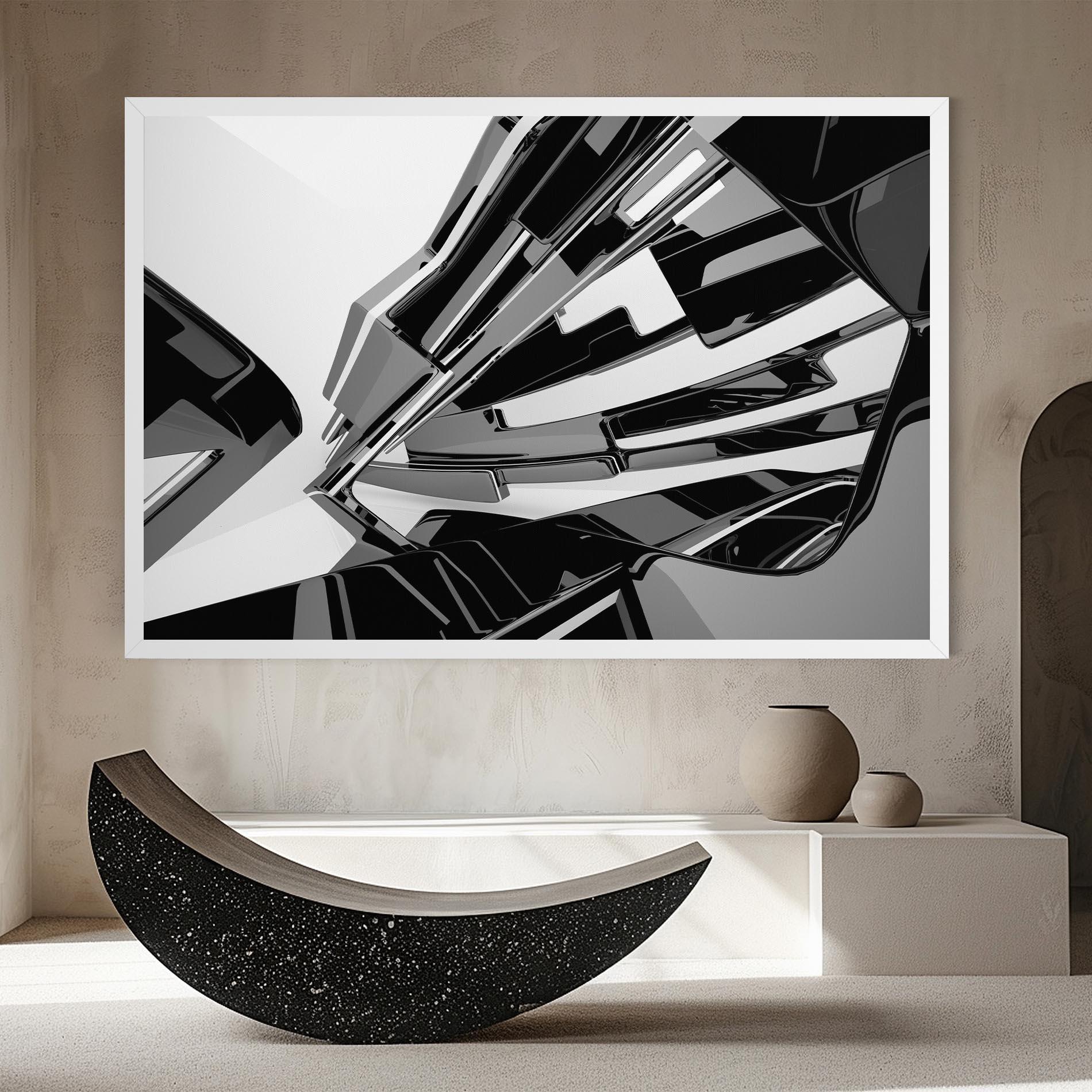 Tablou Canvas Black Sculpture mockup 8