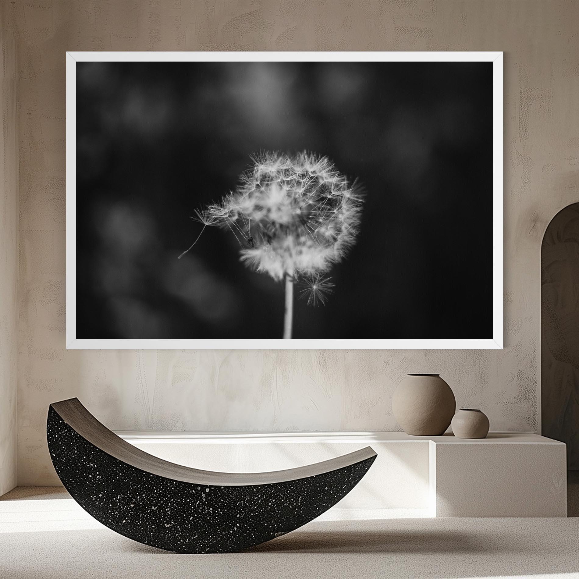 Tablou Canvas Grey Dandelion mockup 8