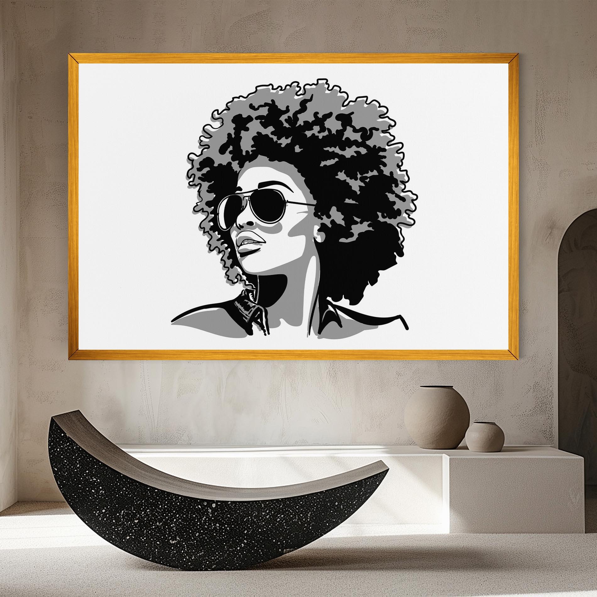 Tablou Canvas Black Grasses mockup 8