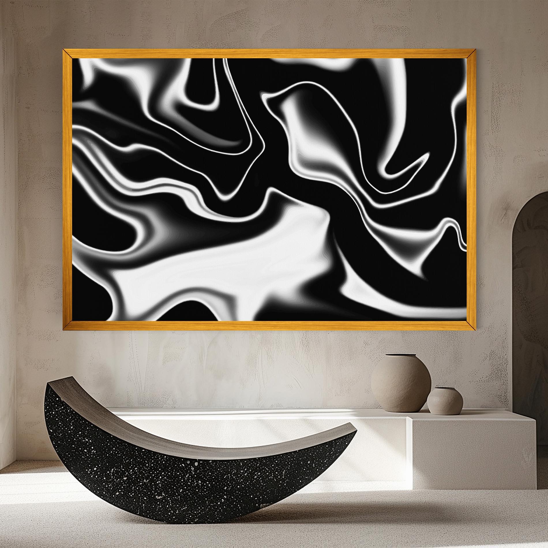 Tablou Canvas Black Metalic Art mockup 8