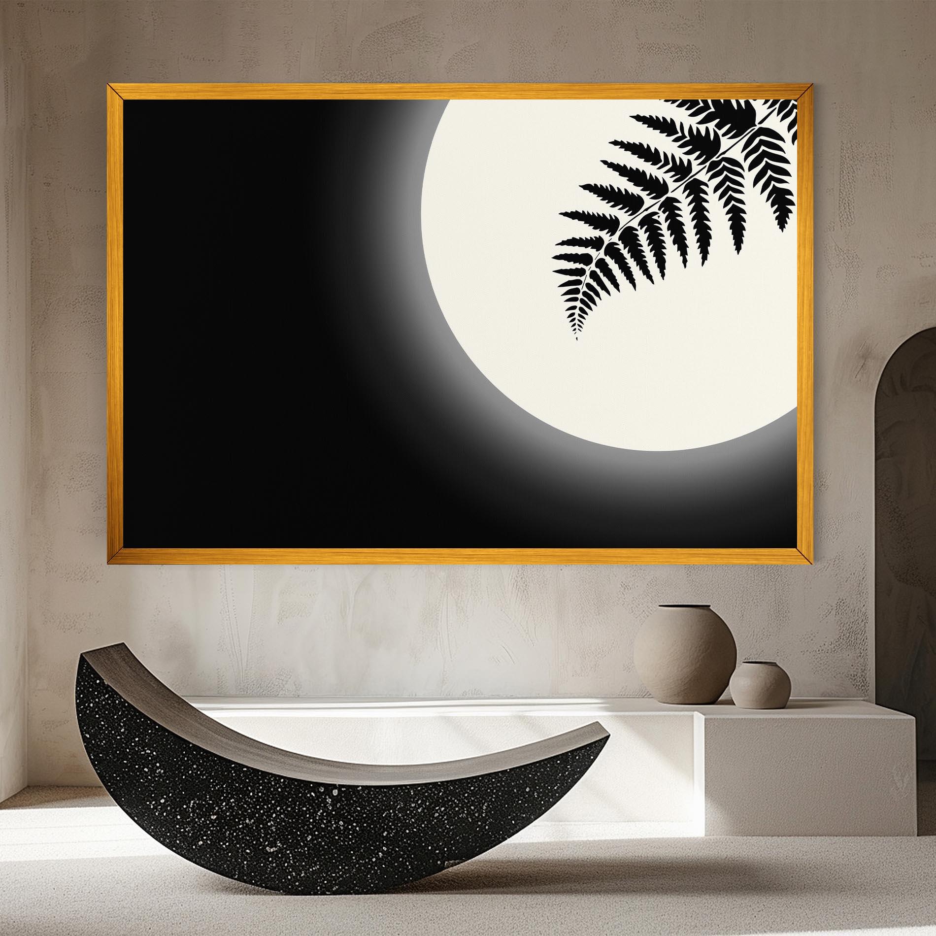 Tablou Canvas Full Moon Leaf mockup 8