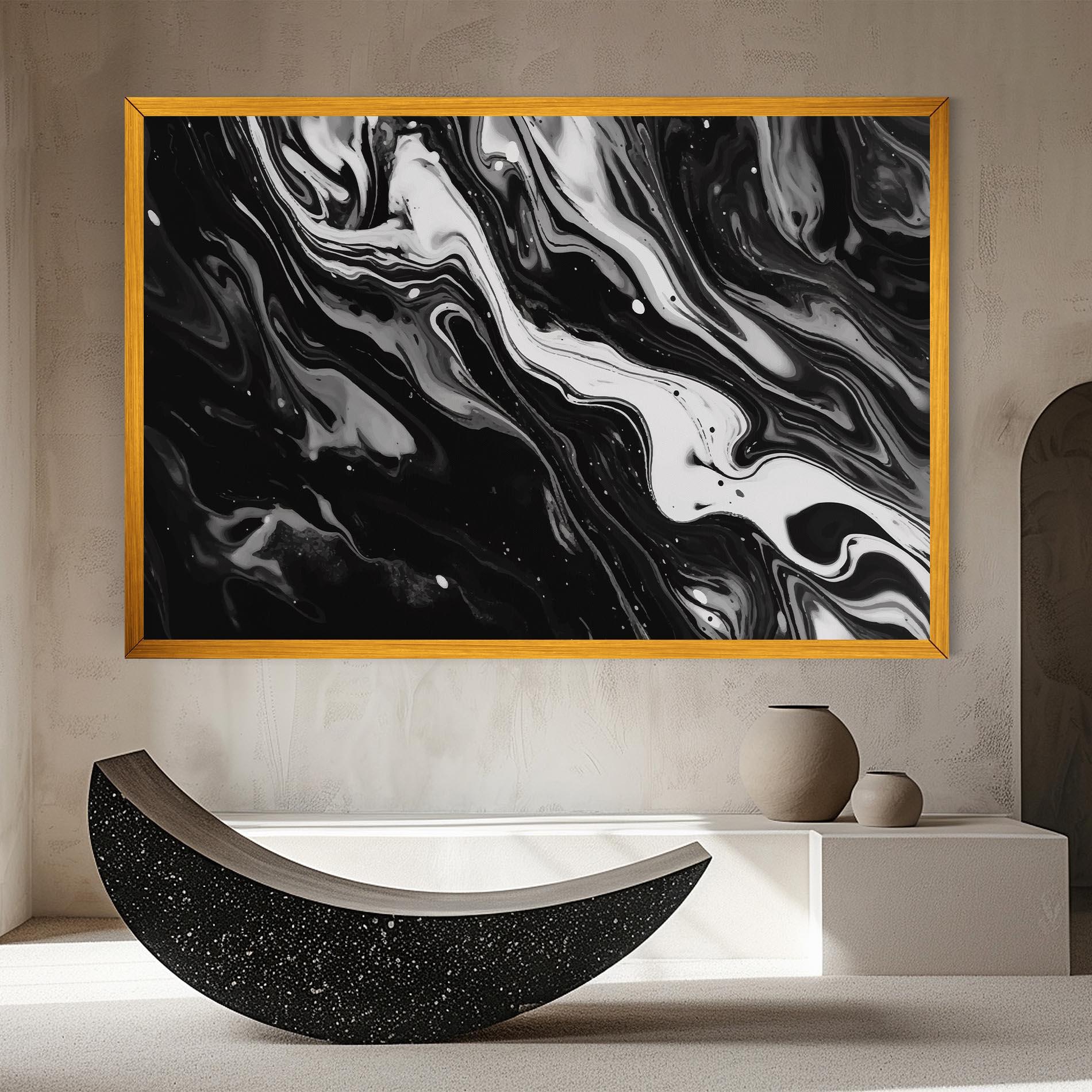 Tablou Canvas Grey Art Marble mockup 8